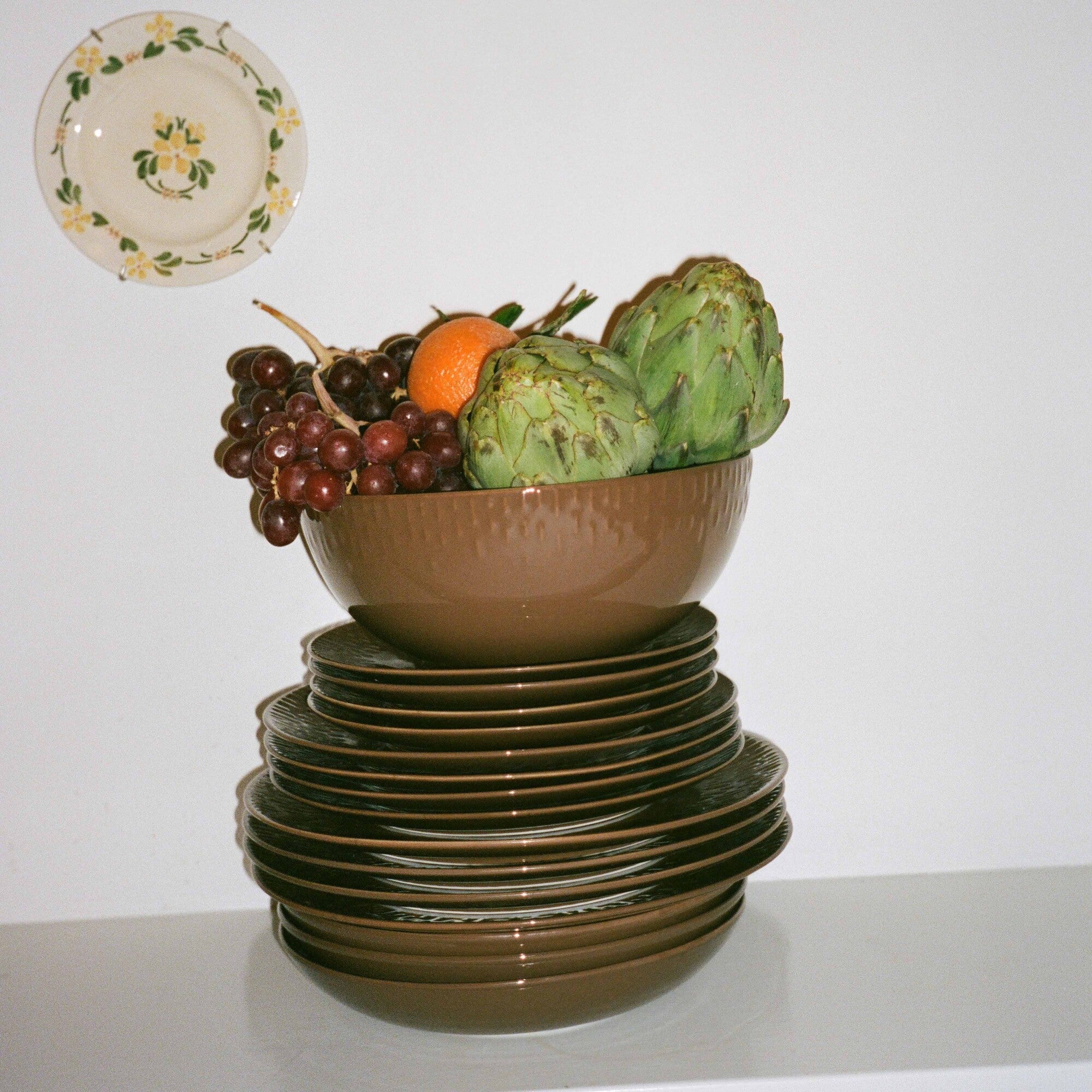 Confetti dinner plate | Chocolate