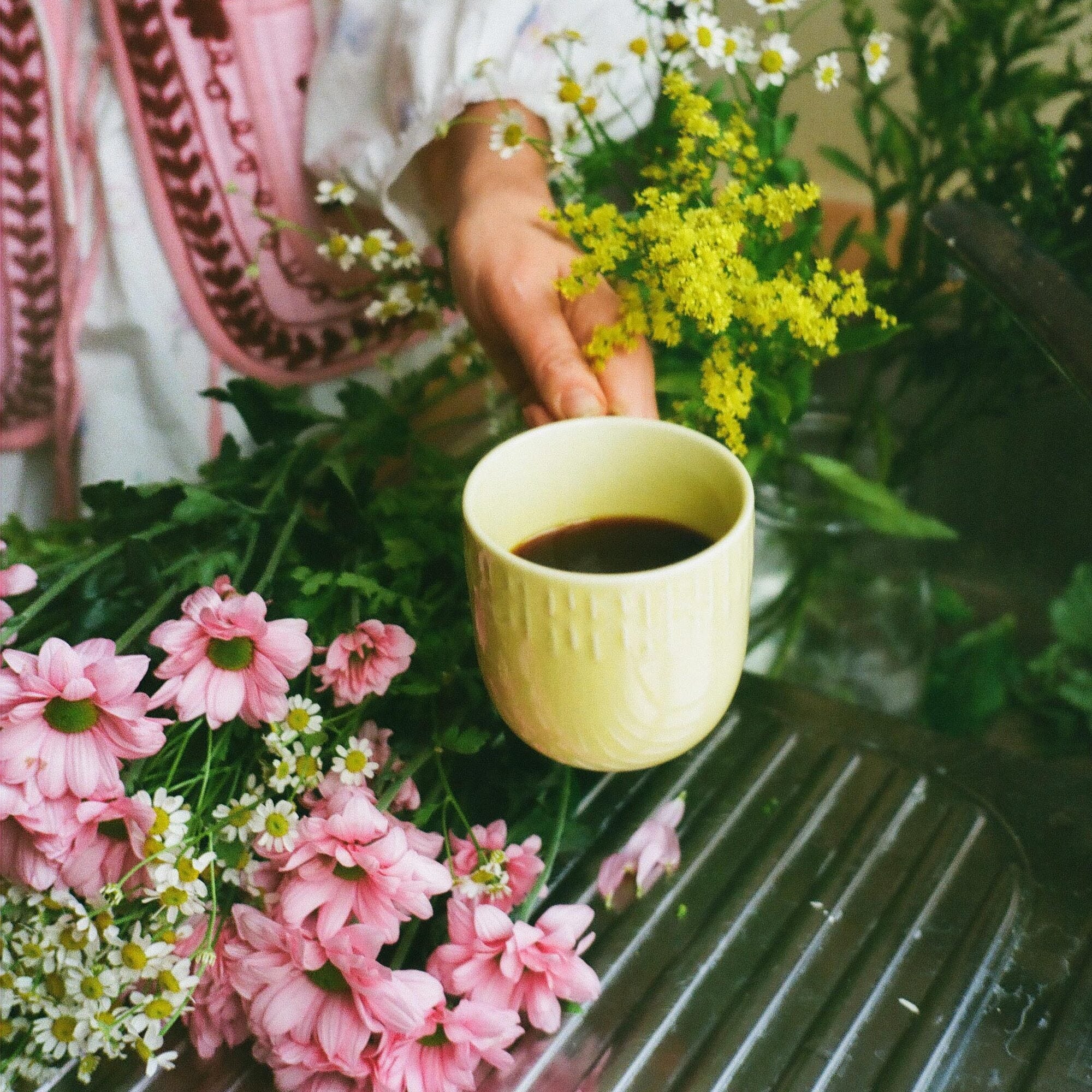 Confetti mug with handle | Lemon