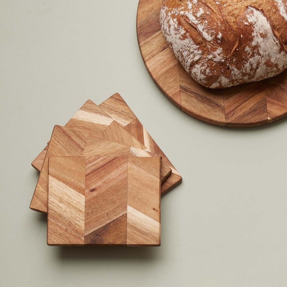 Acacia butter boards 4 pcs. | Natural