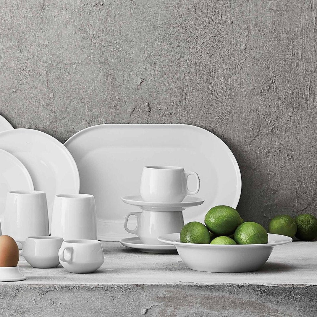 ENSO oval dish | White