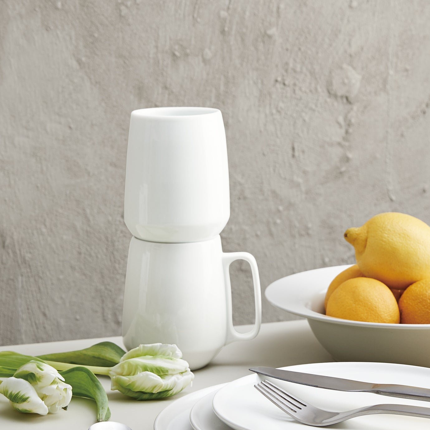 ENSO double wall mug | White