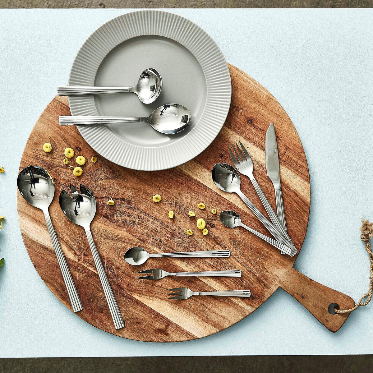 Groovy cutlery 60 pieces | Mirror Polish