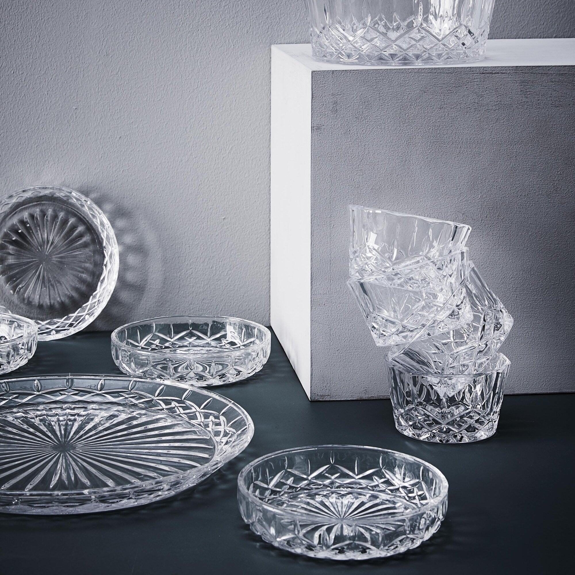 Harvey 5 piece dessert set | Clear