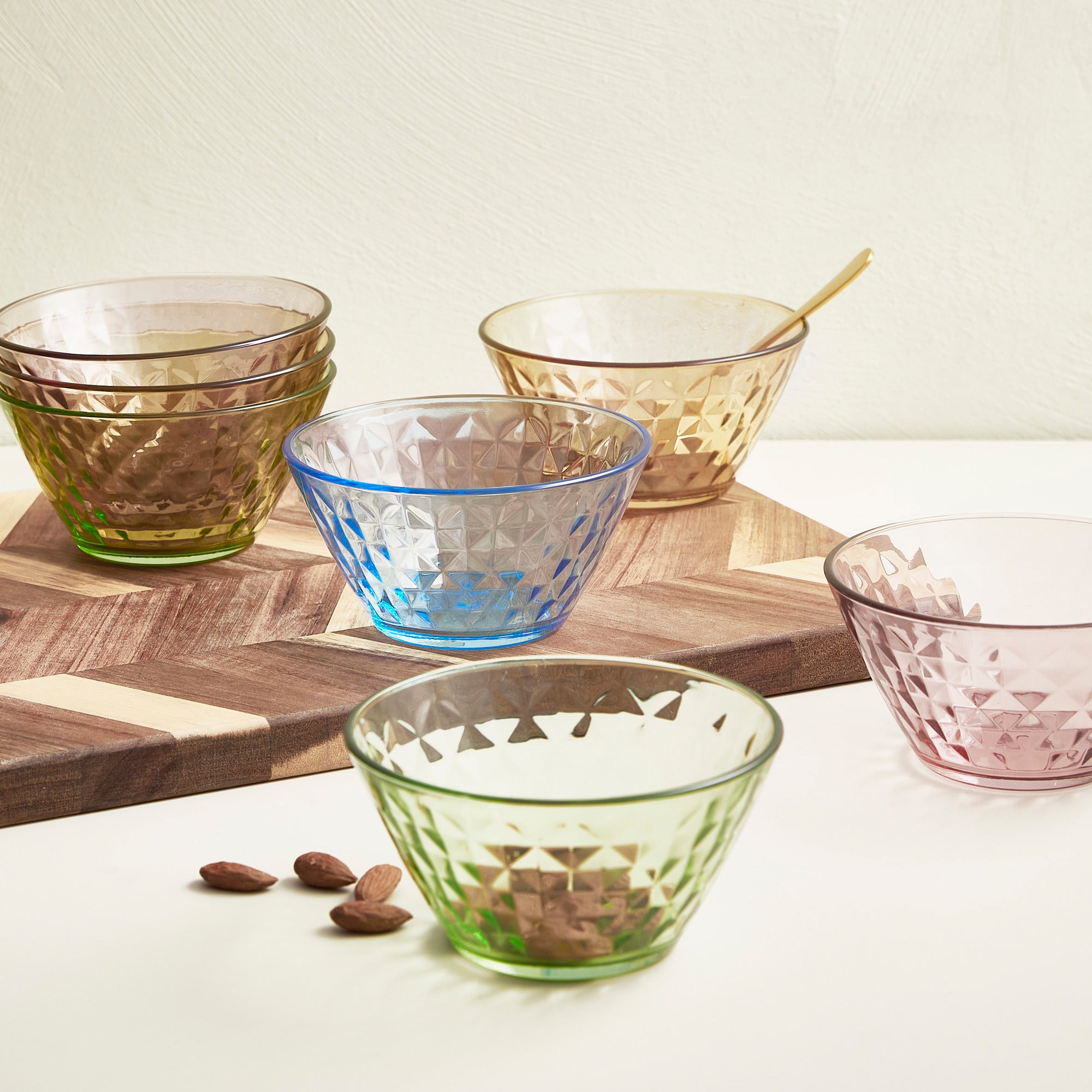 Mosaic bowls 4 pcs. | Multi-colour