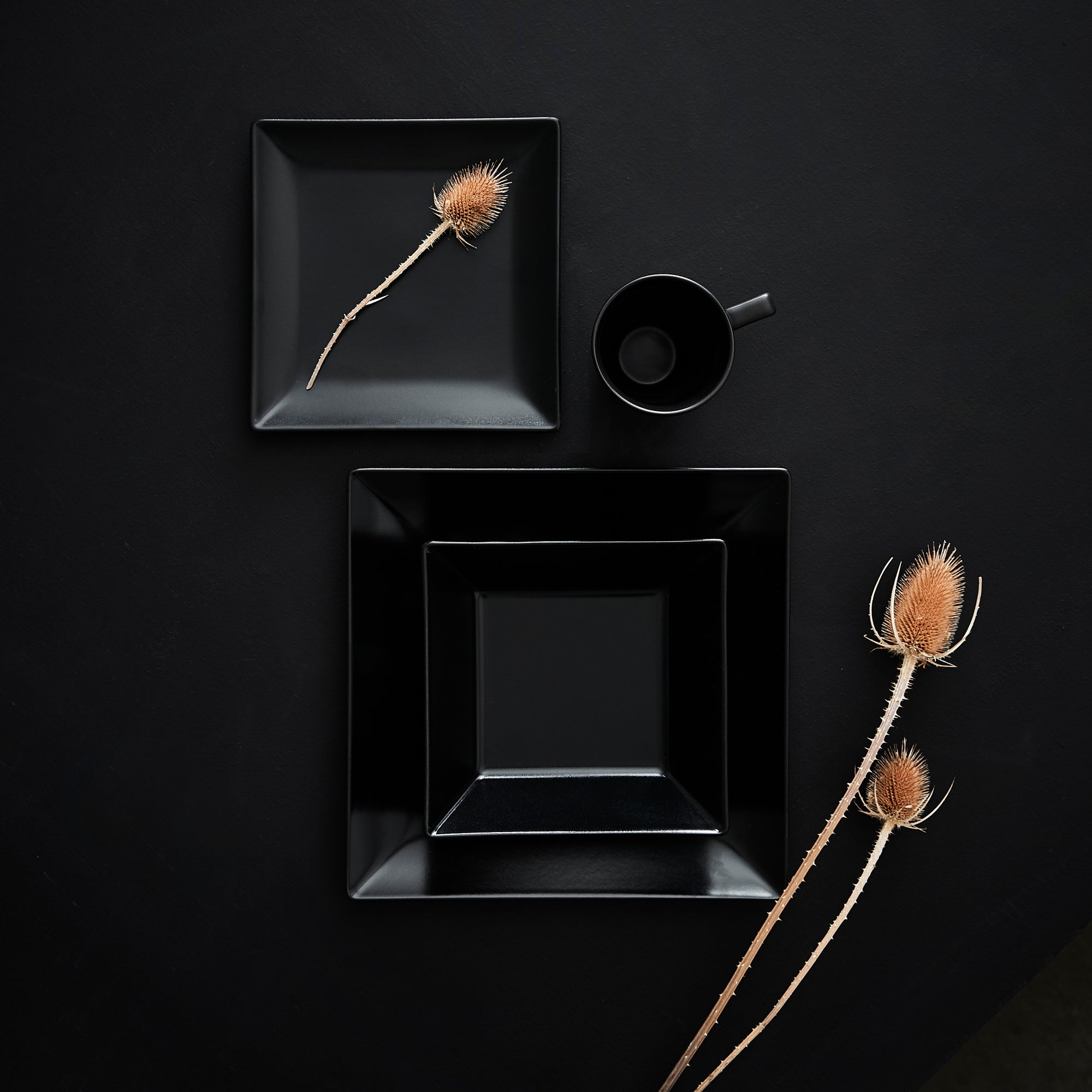 Quadro plate 18 cm | Black