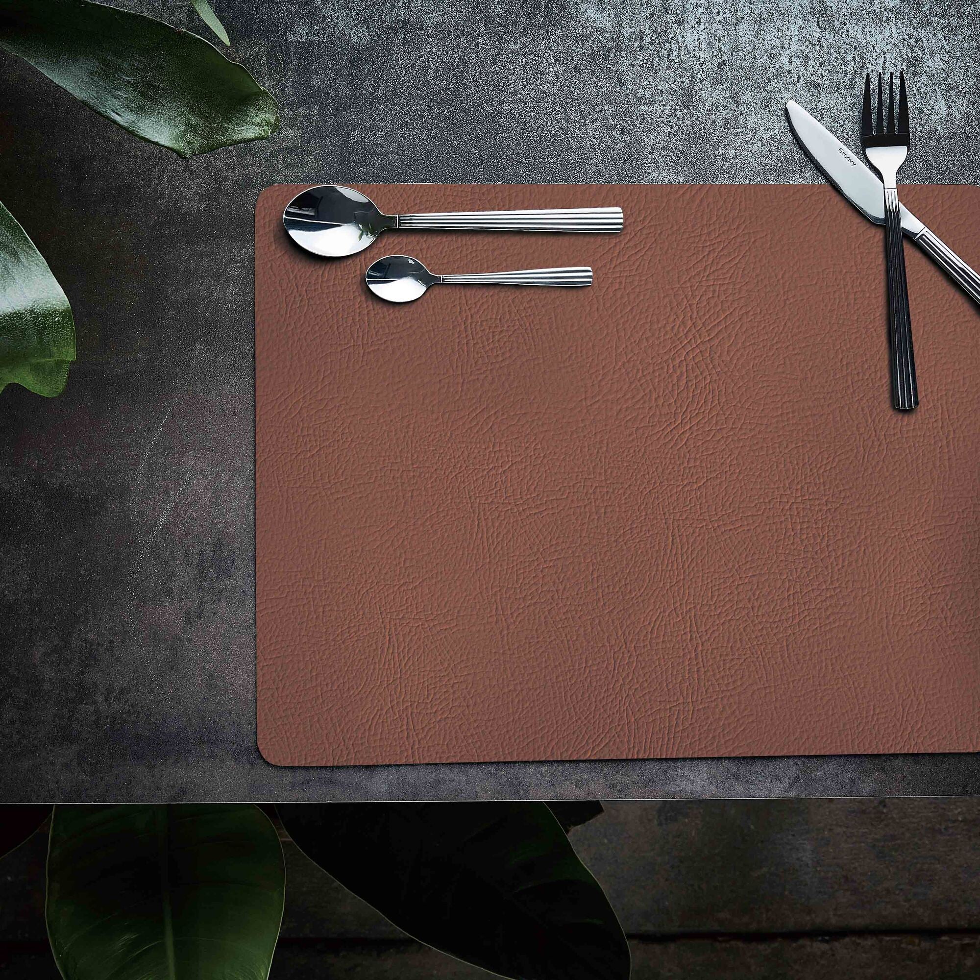 Quadro placemat | Cognac