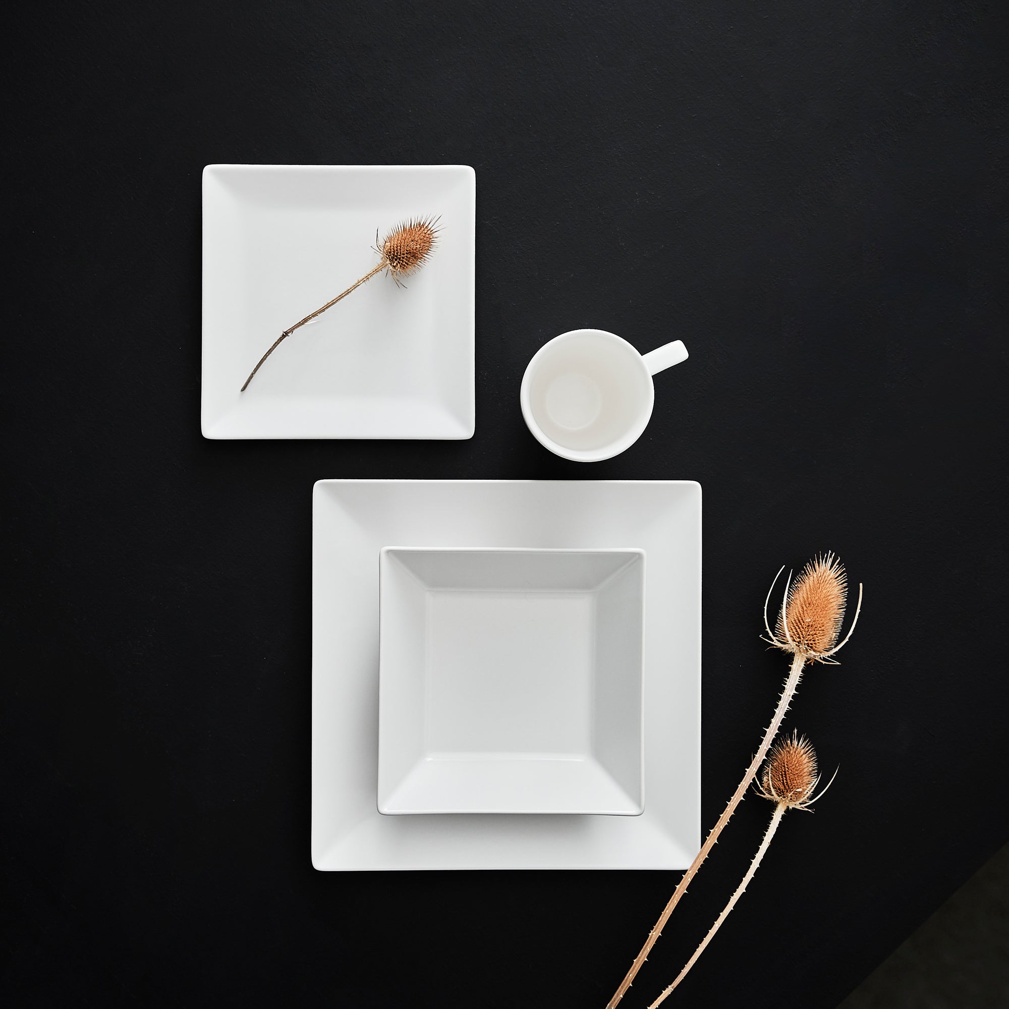 Quadro plate 26 cm | White