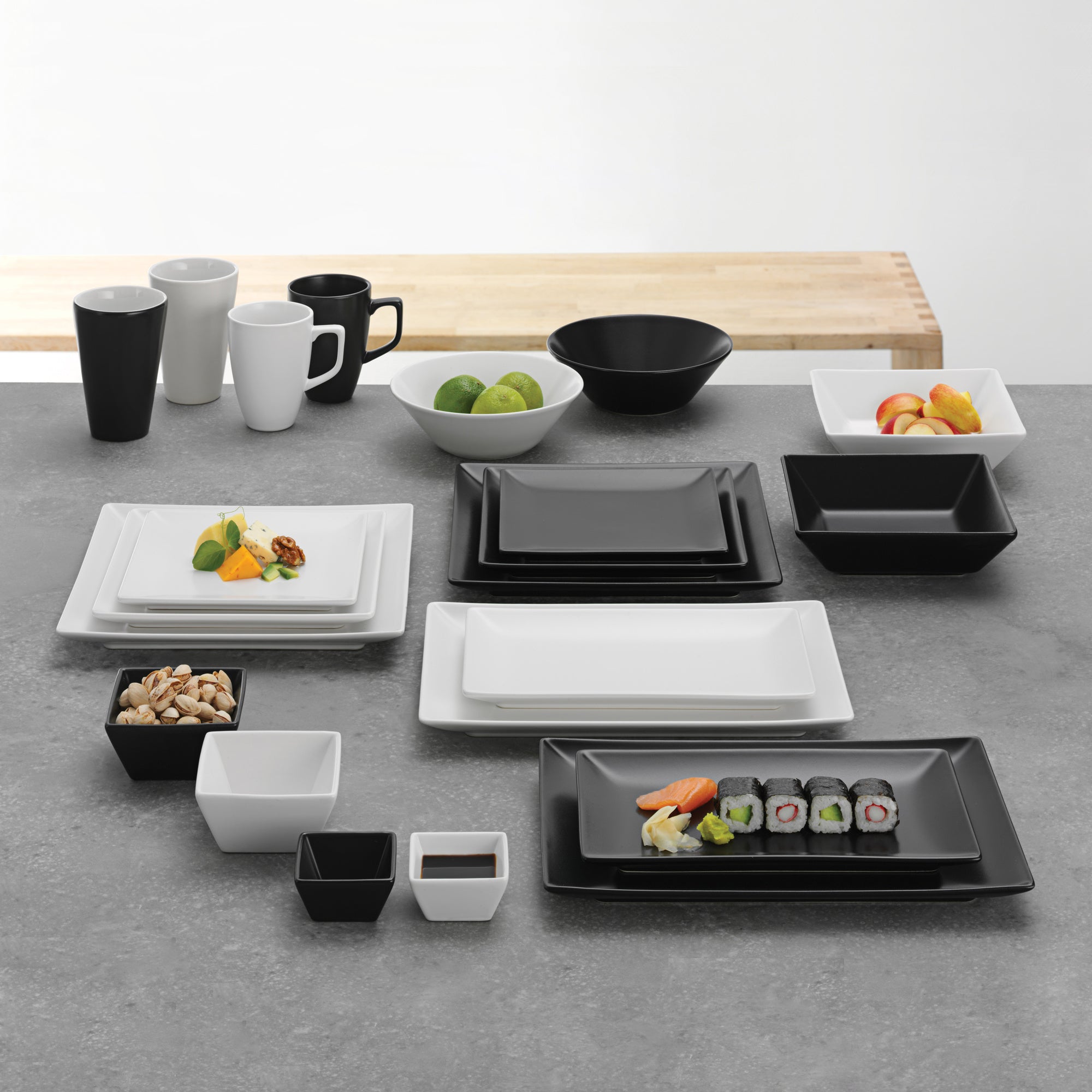 Quadro rectangular plate 25 cm | Black