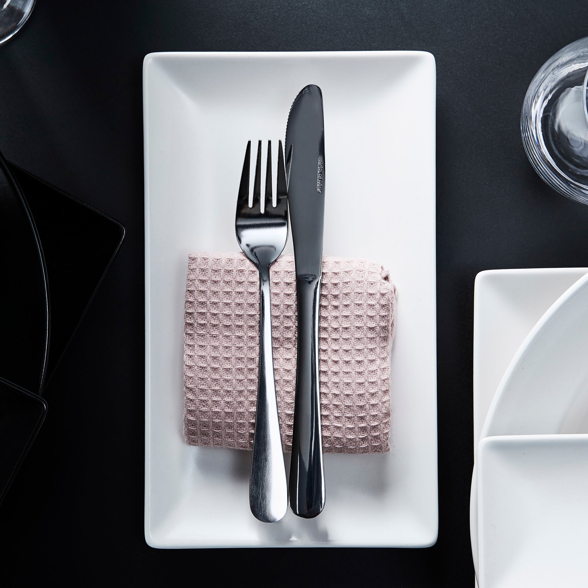 Quadro rectangular plate 25 cm | White