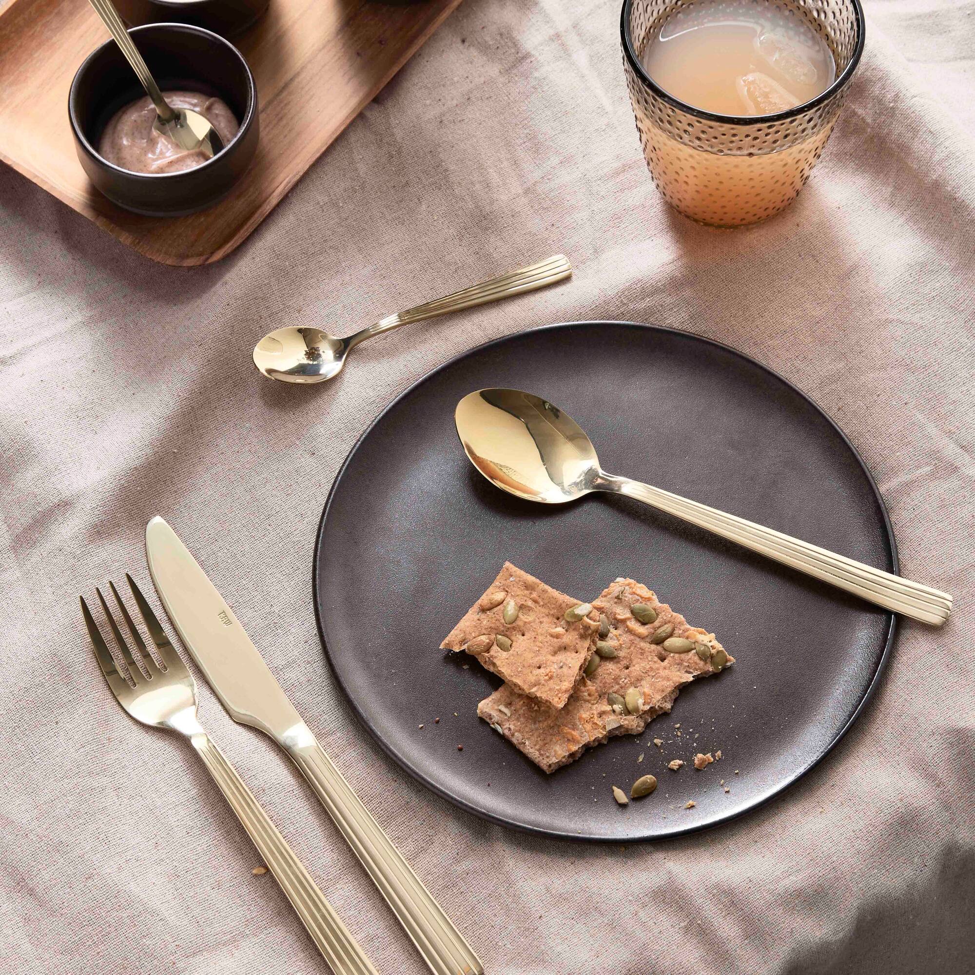 RAW cutlery set 16 pcs | Champagne Gold