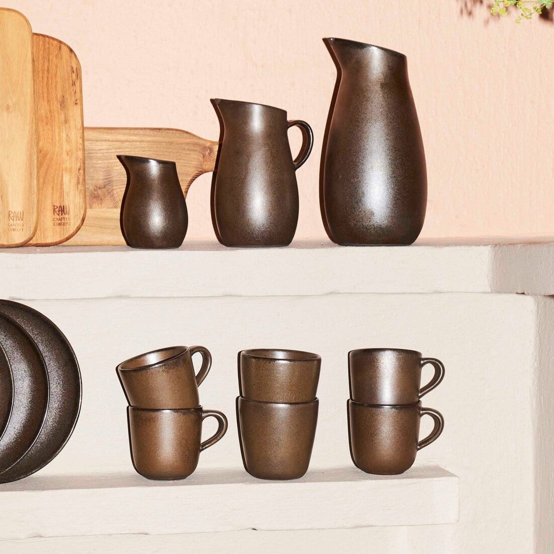 RAW coffee cup | Metallic Brown