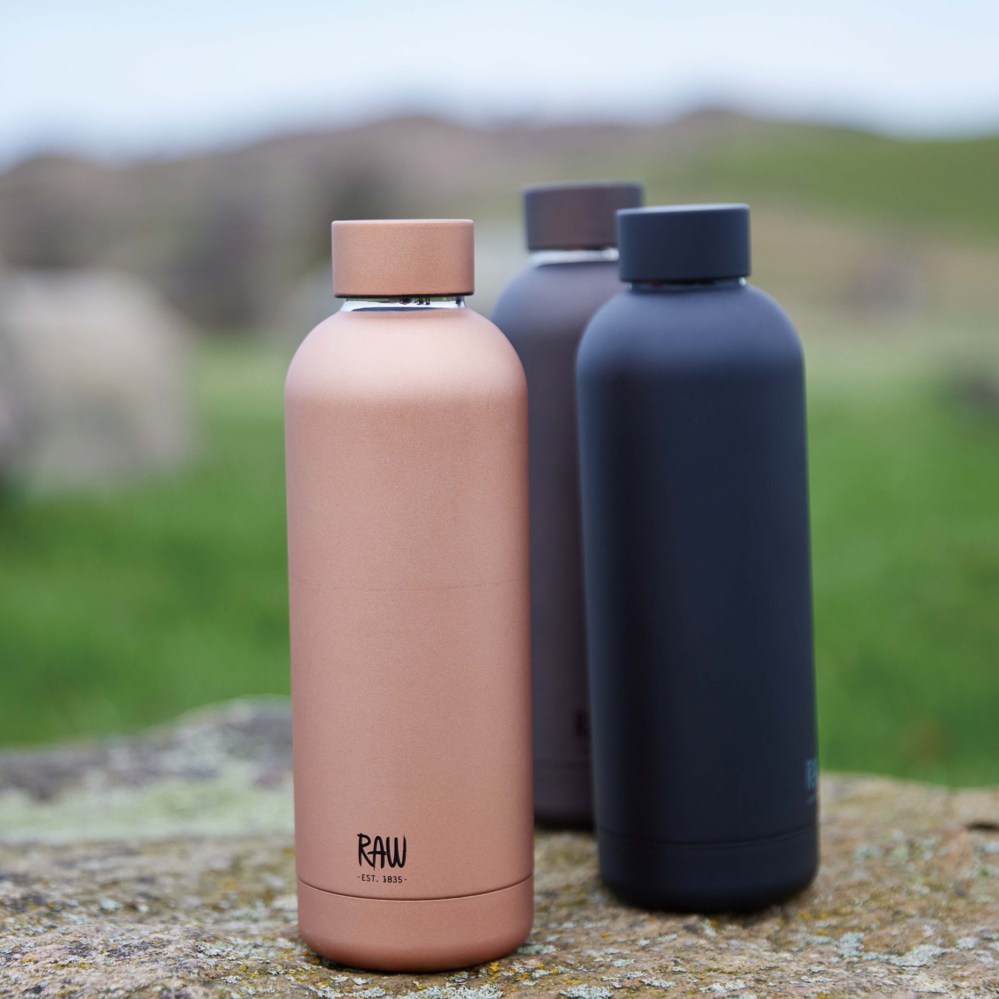 RAW To Go thermo bottle | Metallic Rosegold