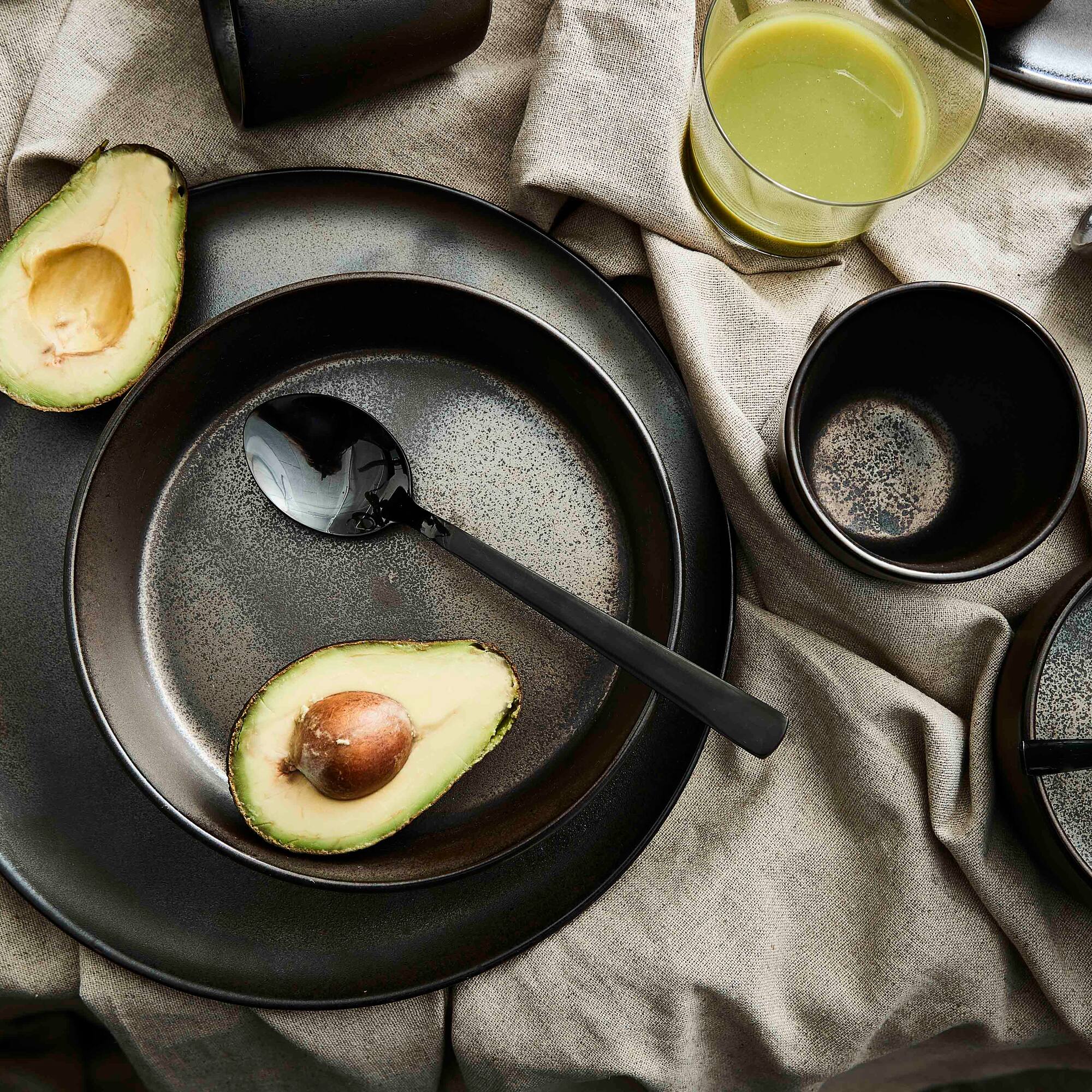 RAW soup plate | Metallic Brown