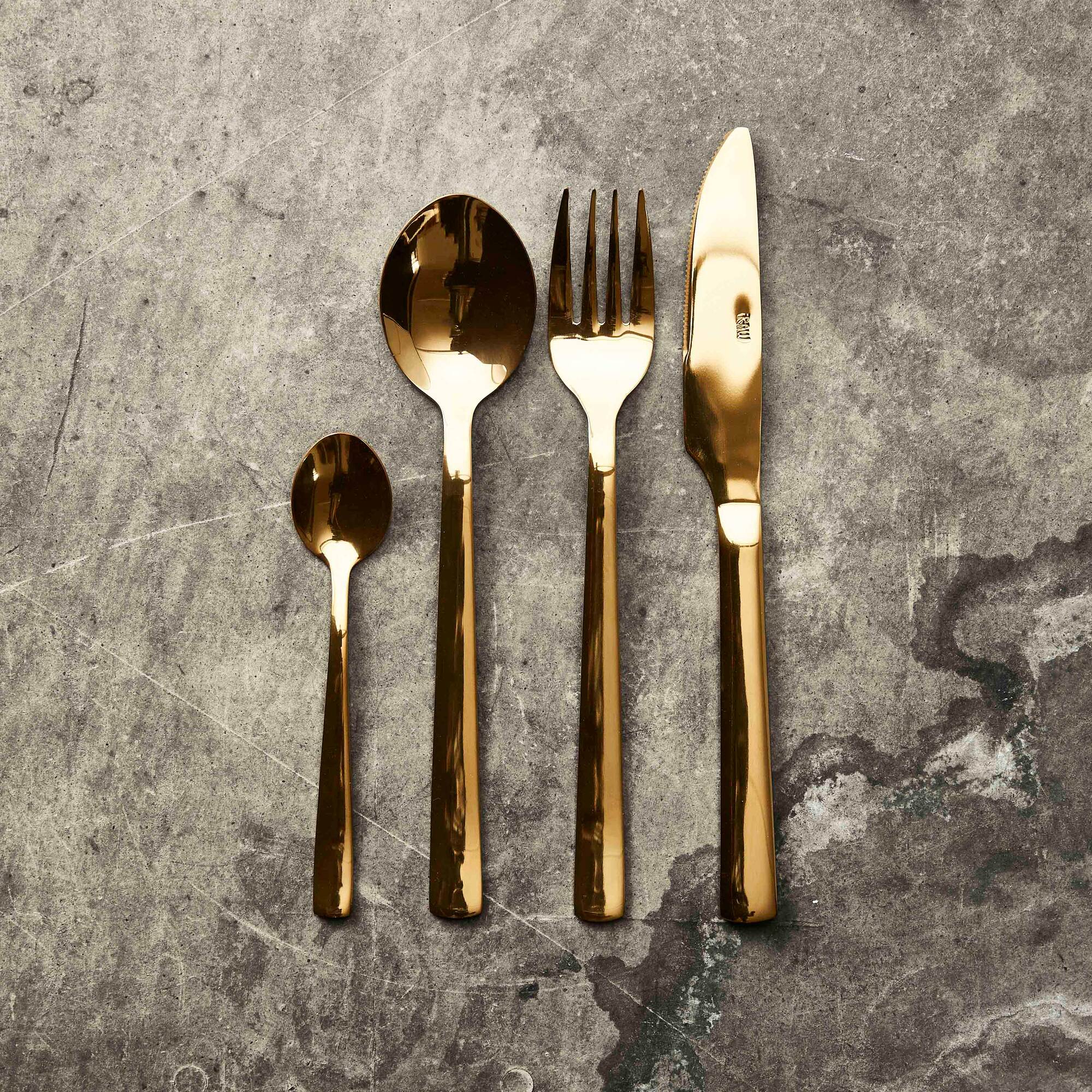 RAW cutlery set 48 pcs | Gold