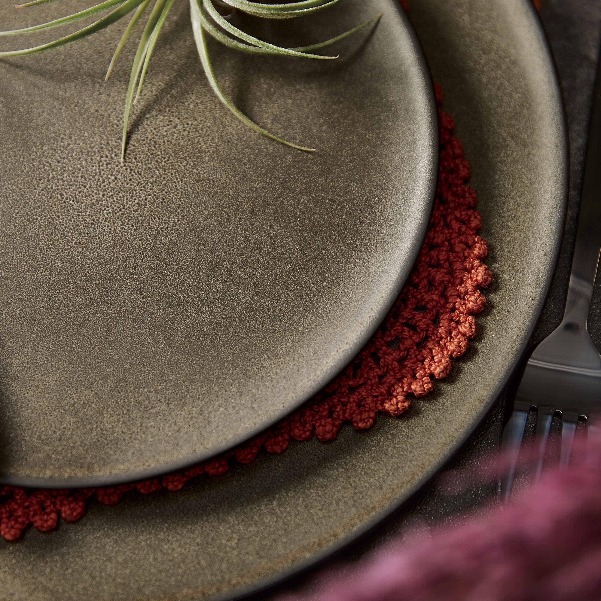 RAW dessert plate | Forest Brown