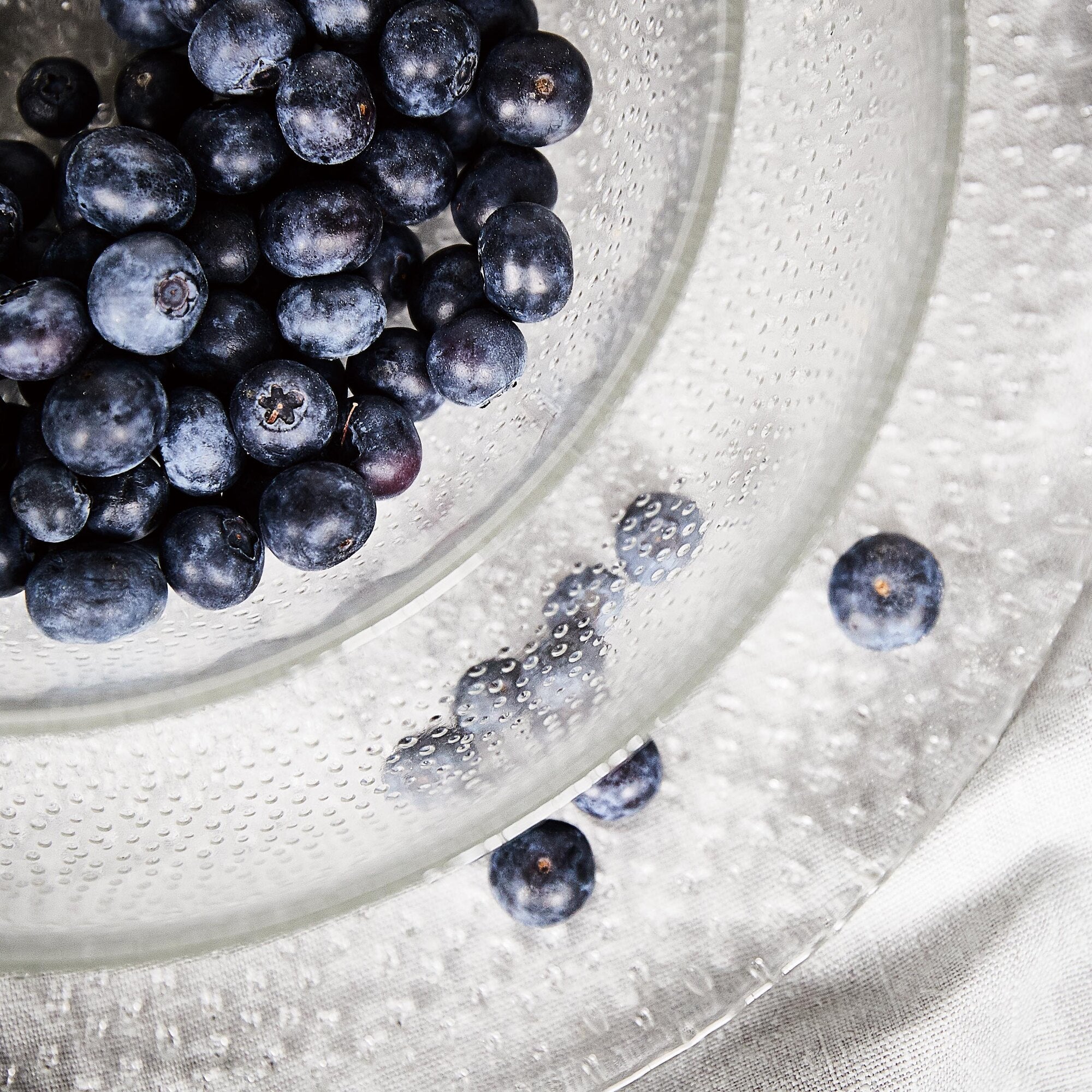 RAW Glass Beads bowl 26.5 cm | Clear