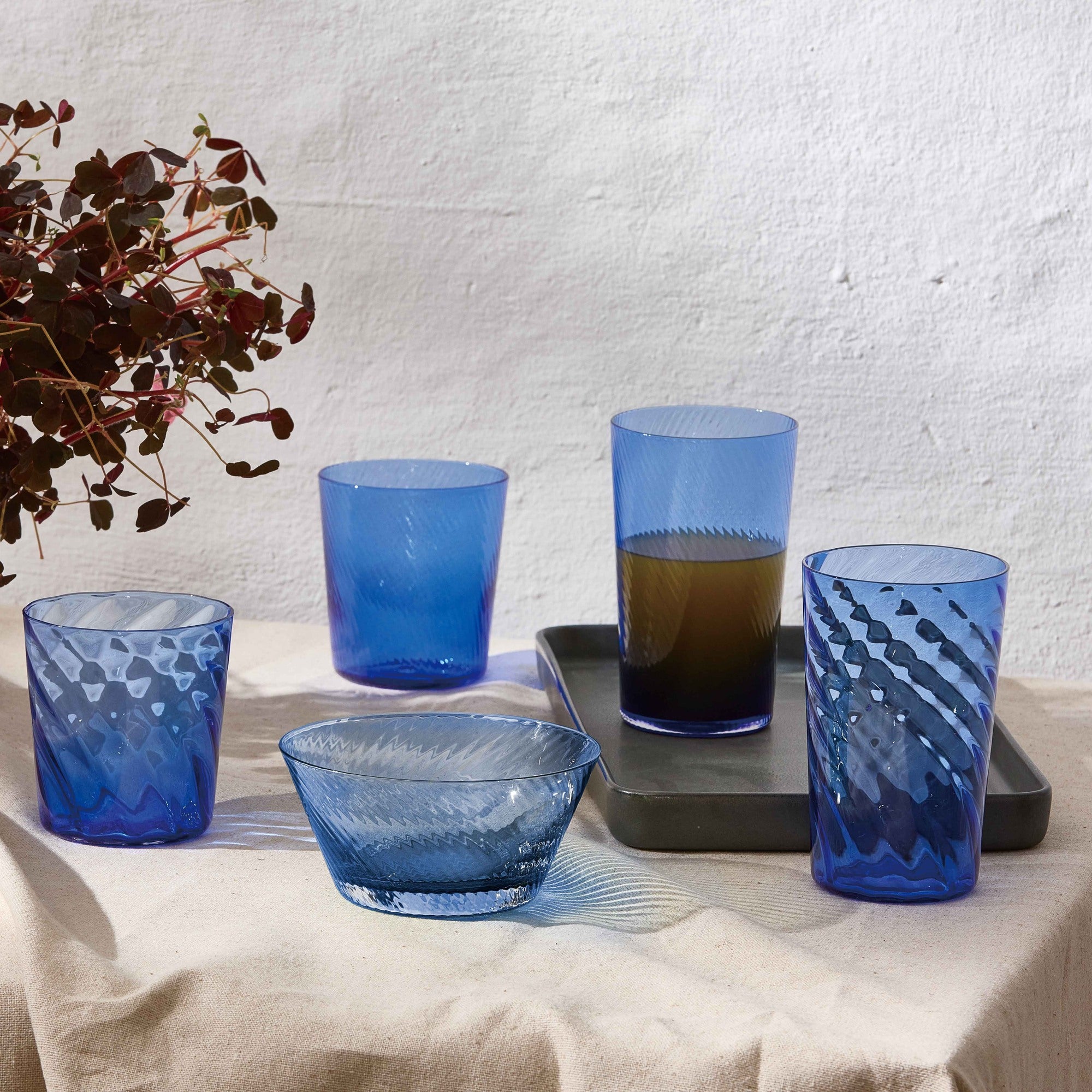 RAW Unique Swirl bowl | Dark blue