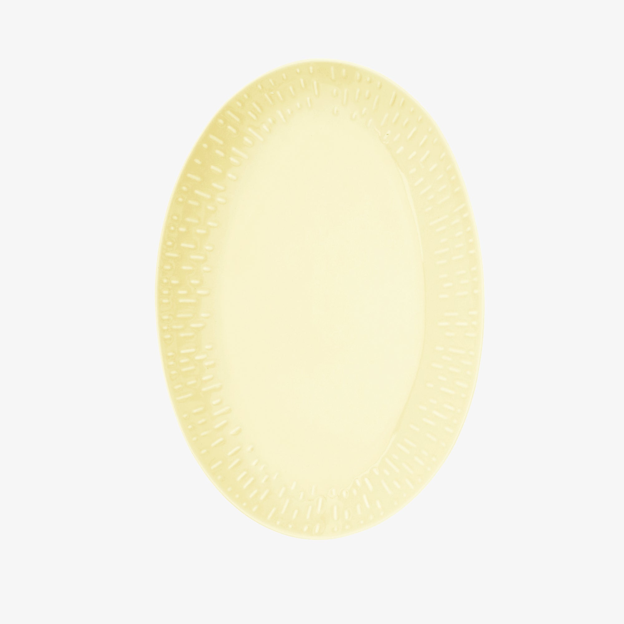 Confetti oval dish | Lemon