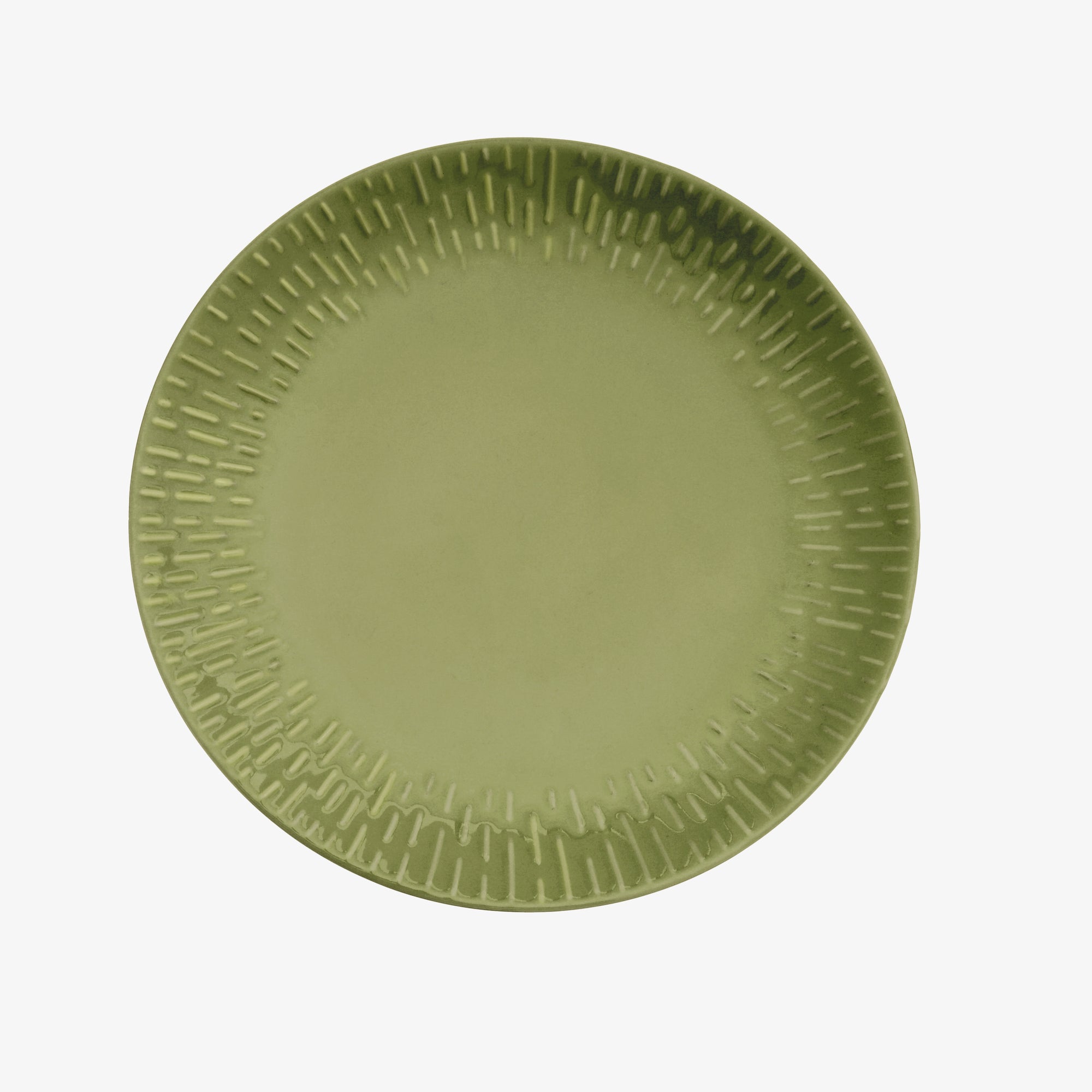 Confetti dinner plate | Olive