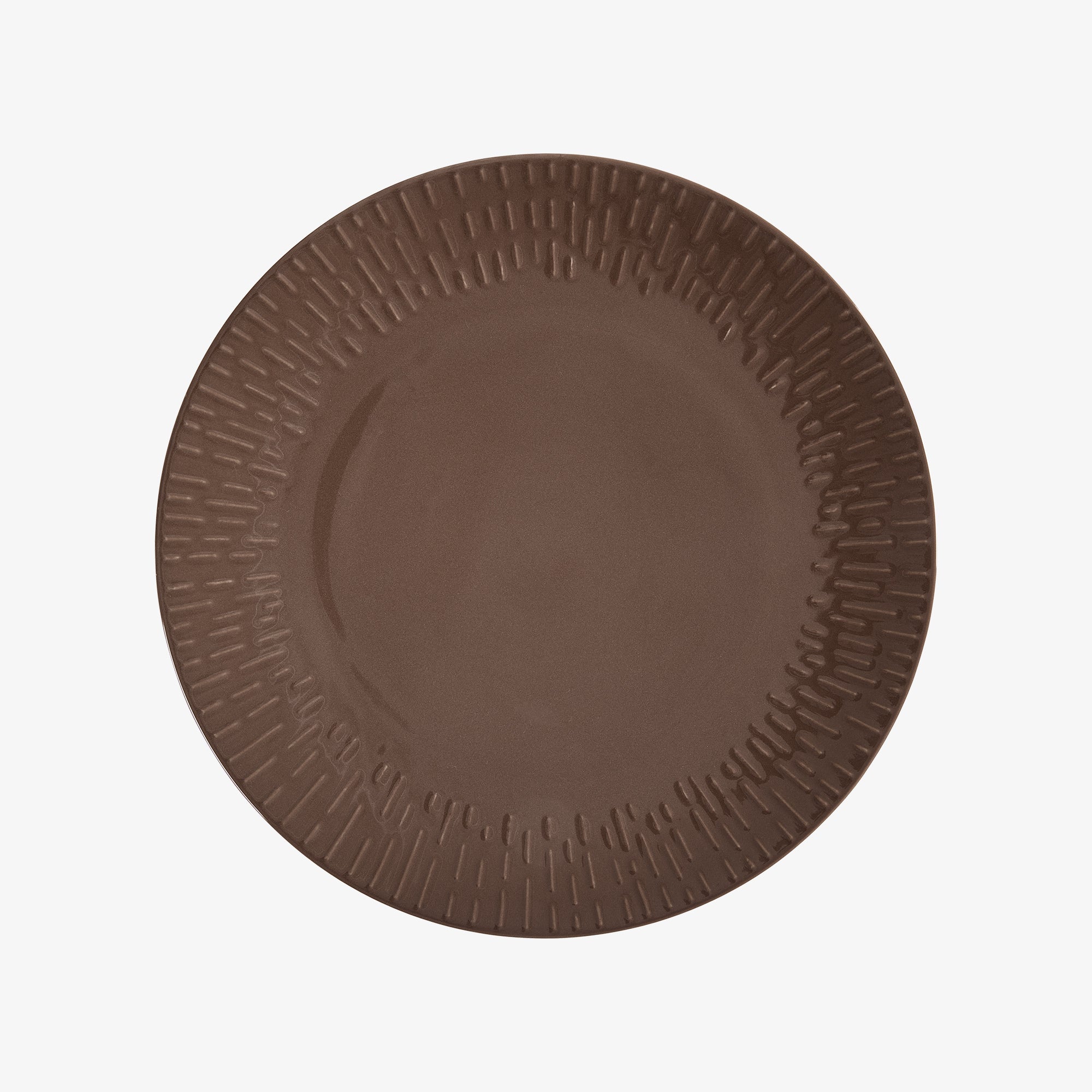 Confetti dinner plate | Chocolate