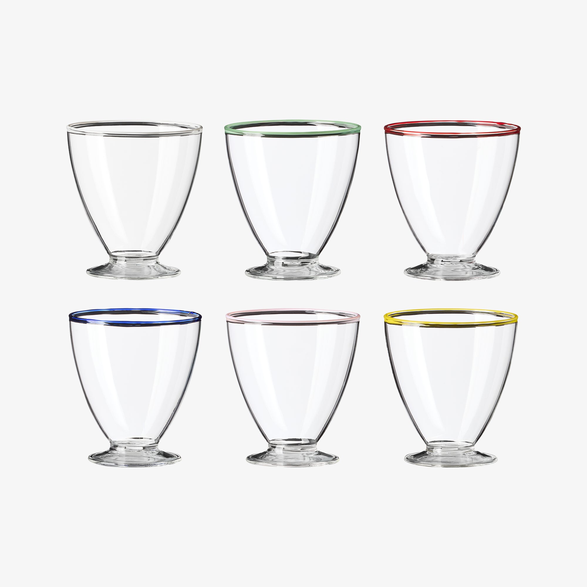 Art dessert glass 6 pcs. | Mix
