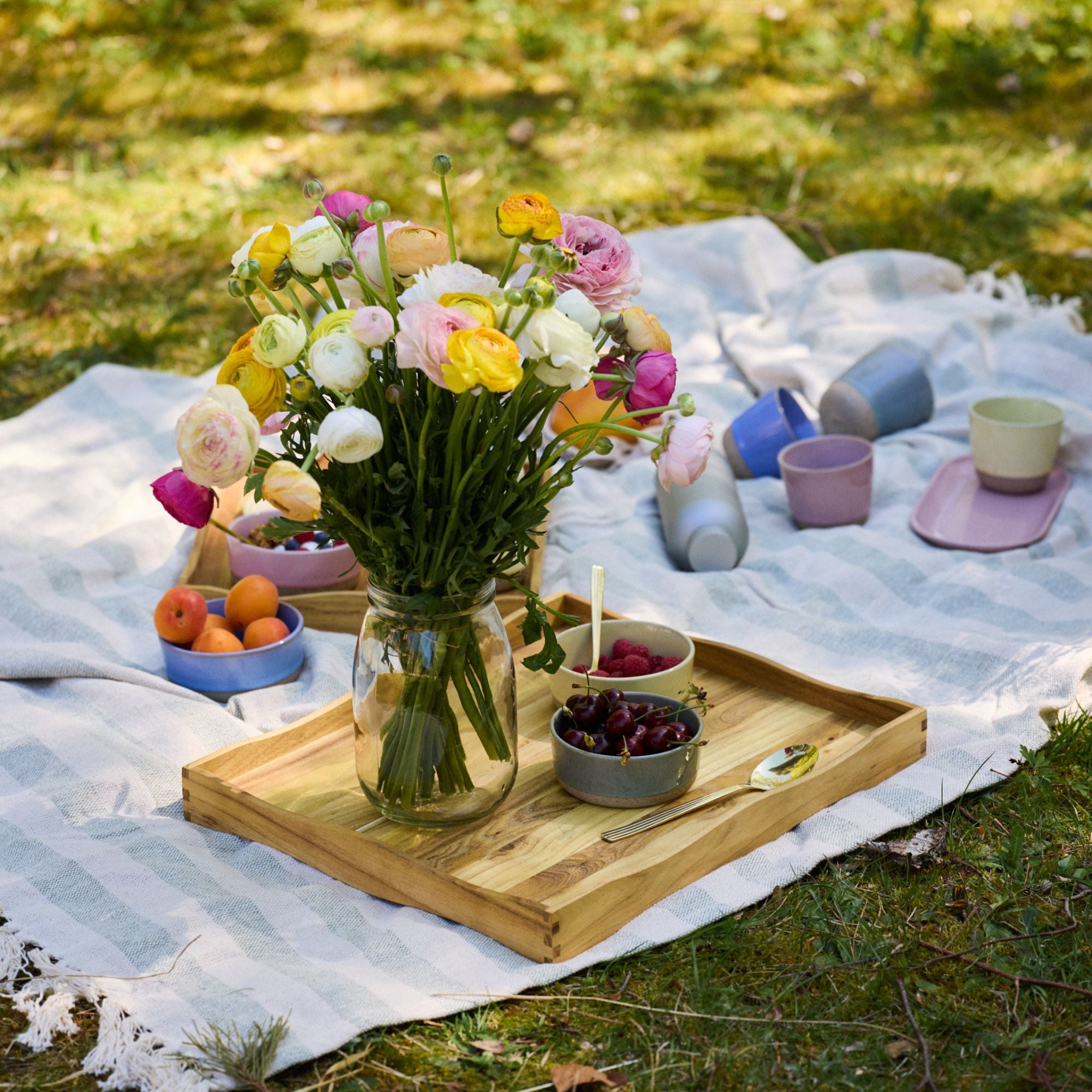 RAW Teak tray 45 cm | Natural