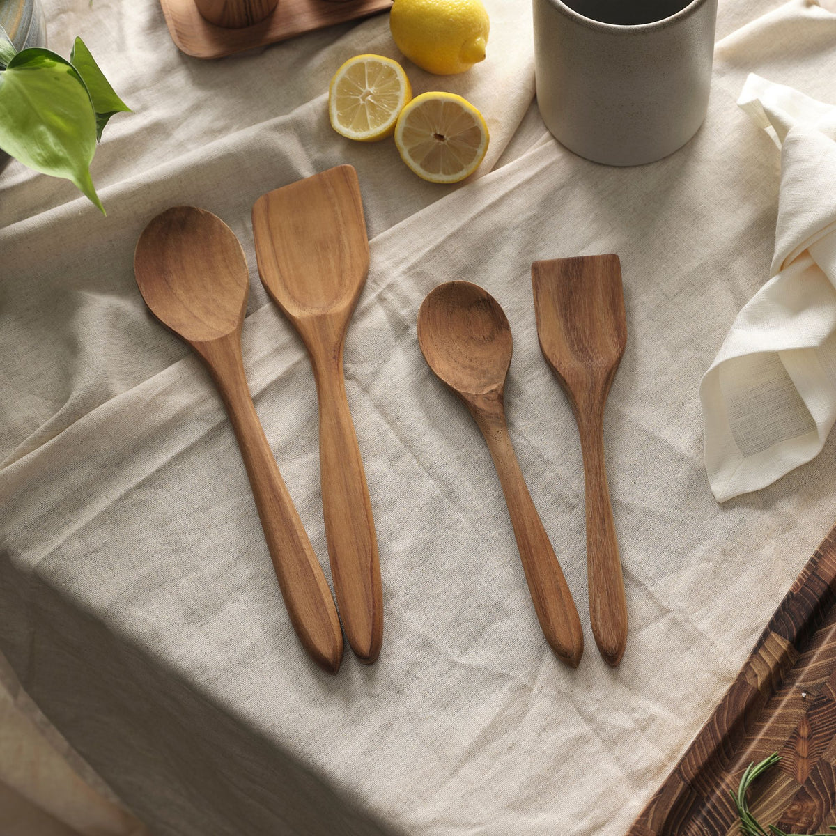 RAW Teak spoon 32 cm | Natural