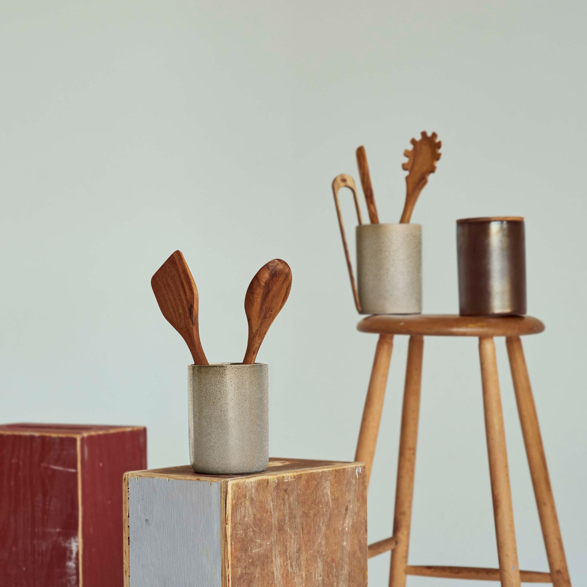 RAW Teak spoon 32 cm | Natural