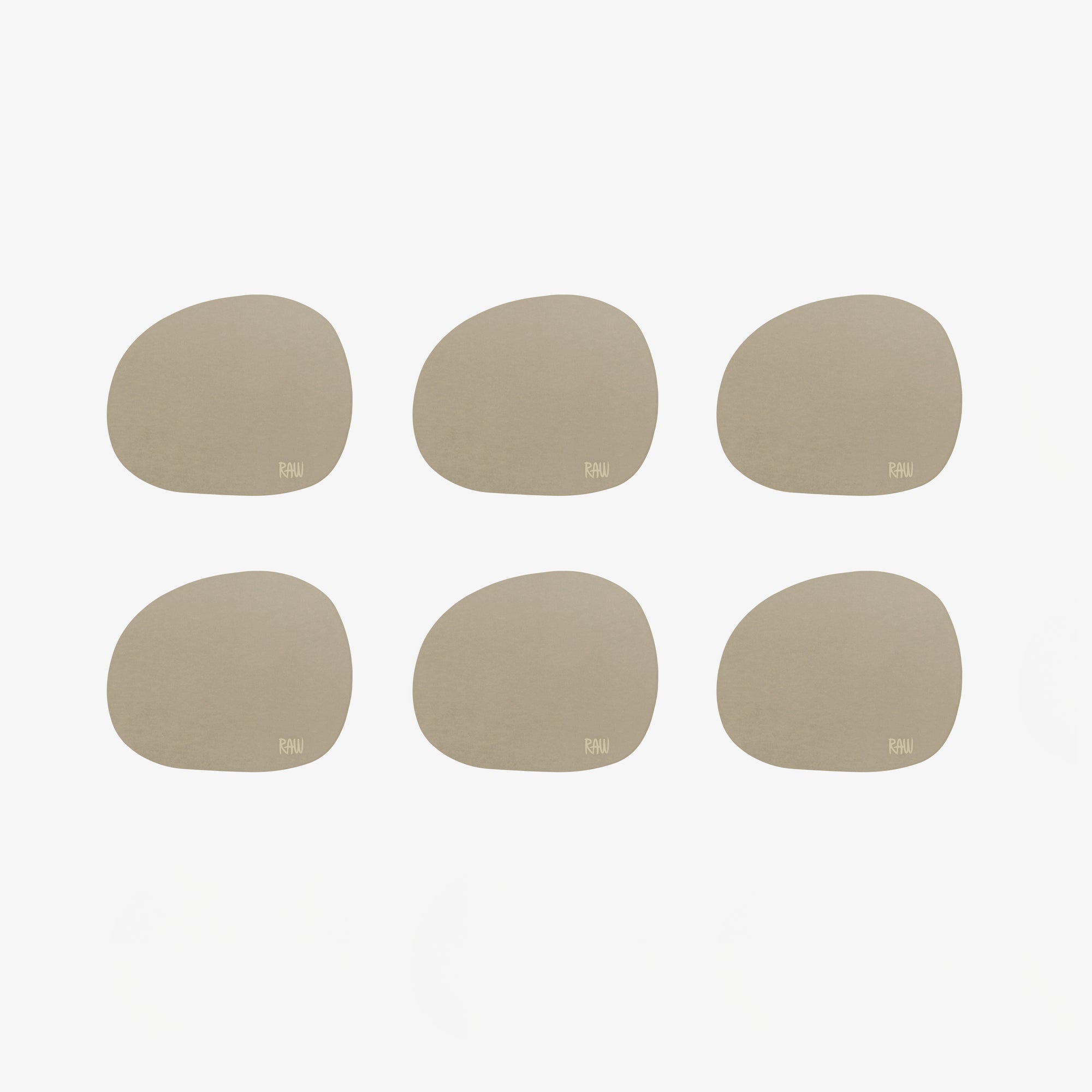 RAW Silicone coasters 6 pcs. | Mellow Clay