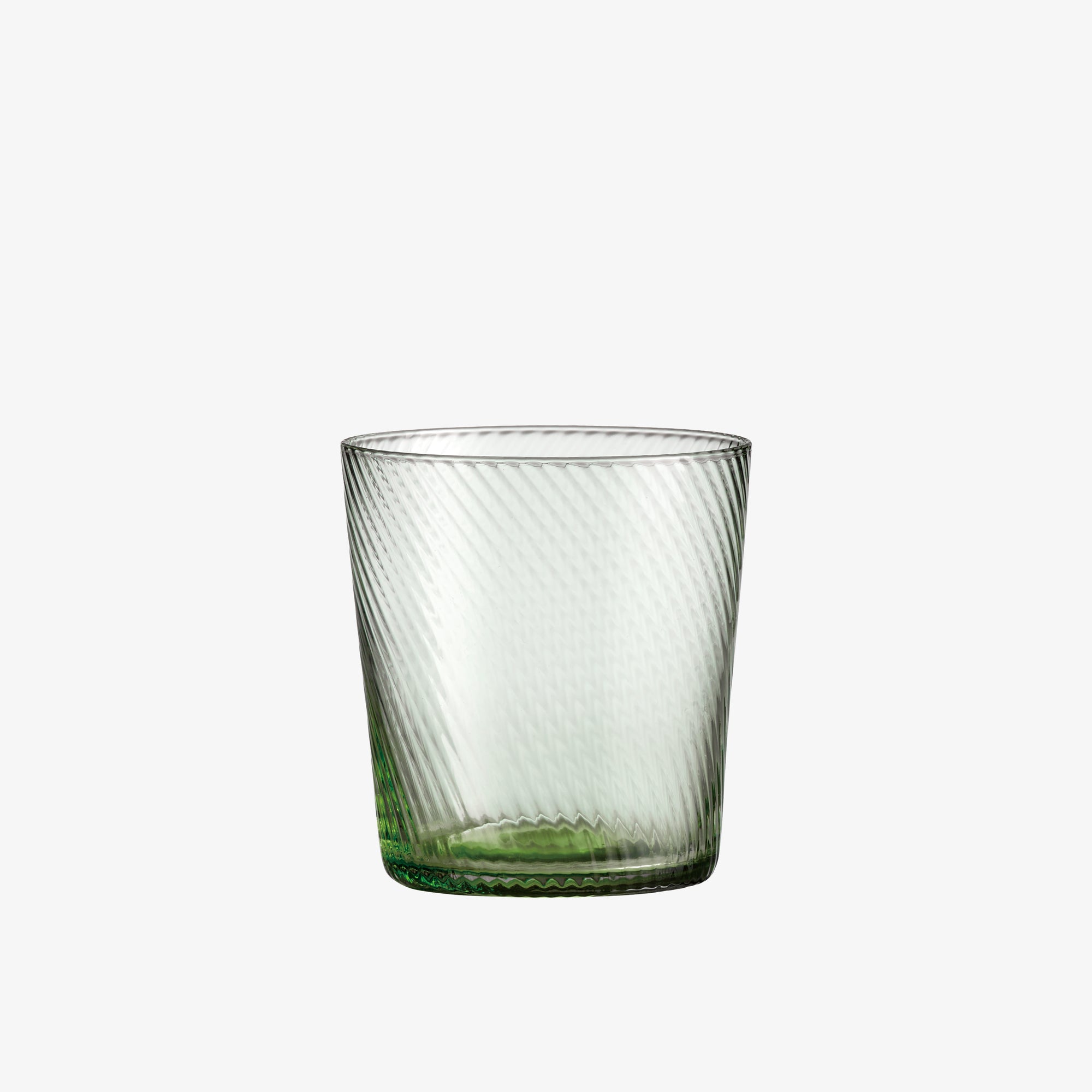 RAW Unique Swirl water glass | Green