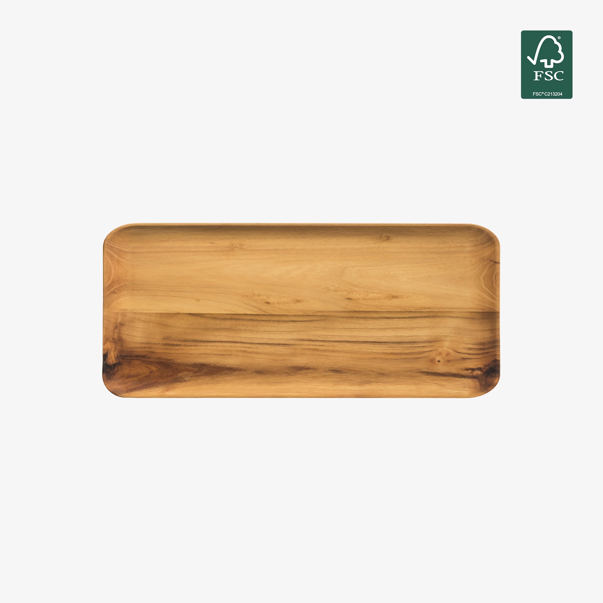 RAW Teak rectangular dish | Natural