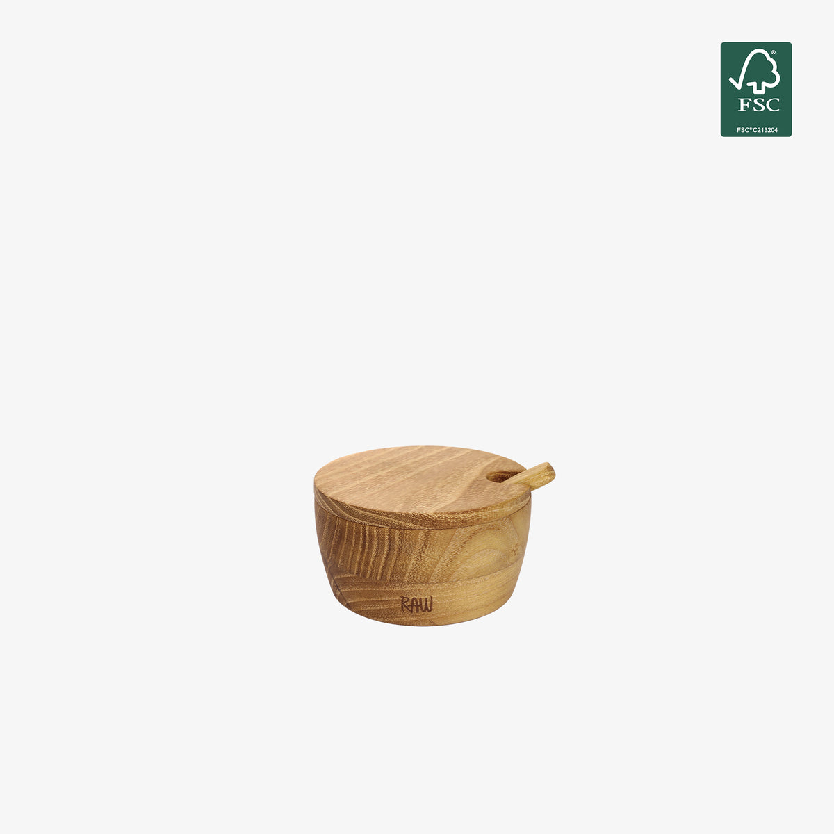 RAW Teak salt jar | Natural