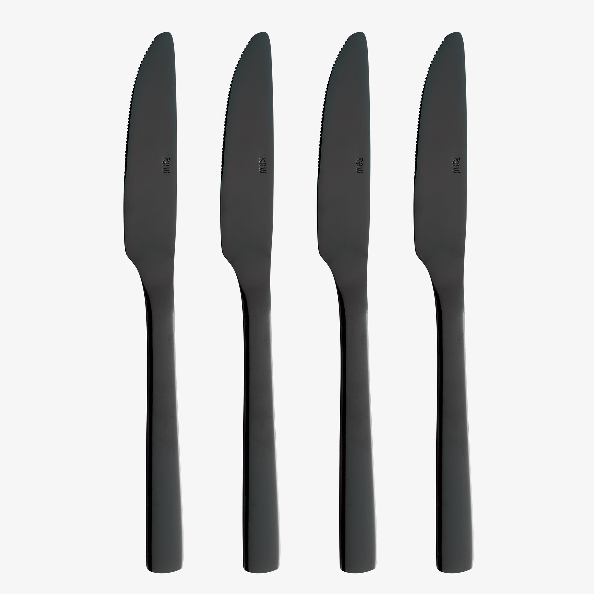 RAW knife 4 pcs | Shiny Black