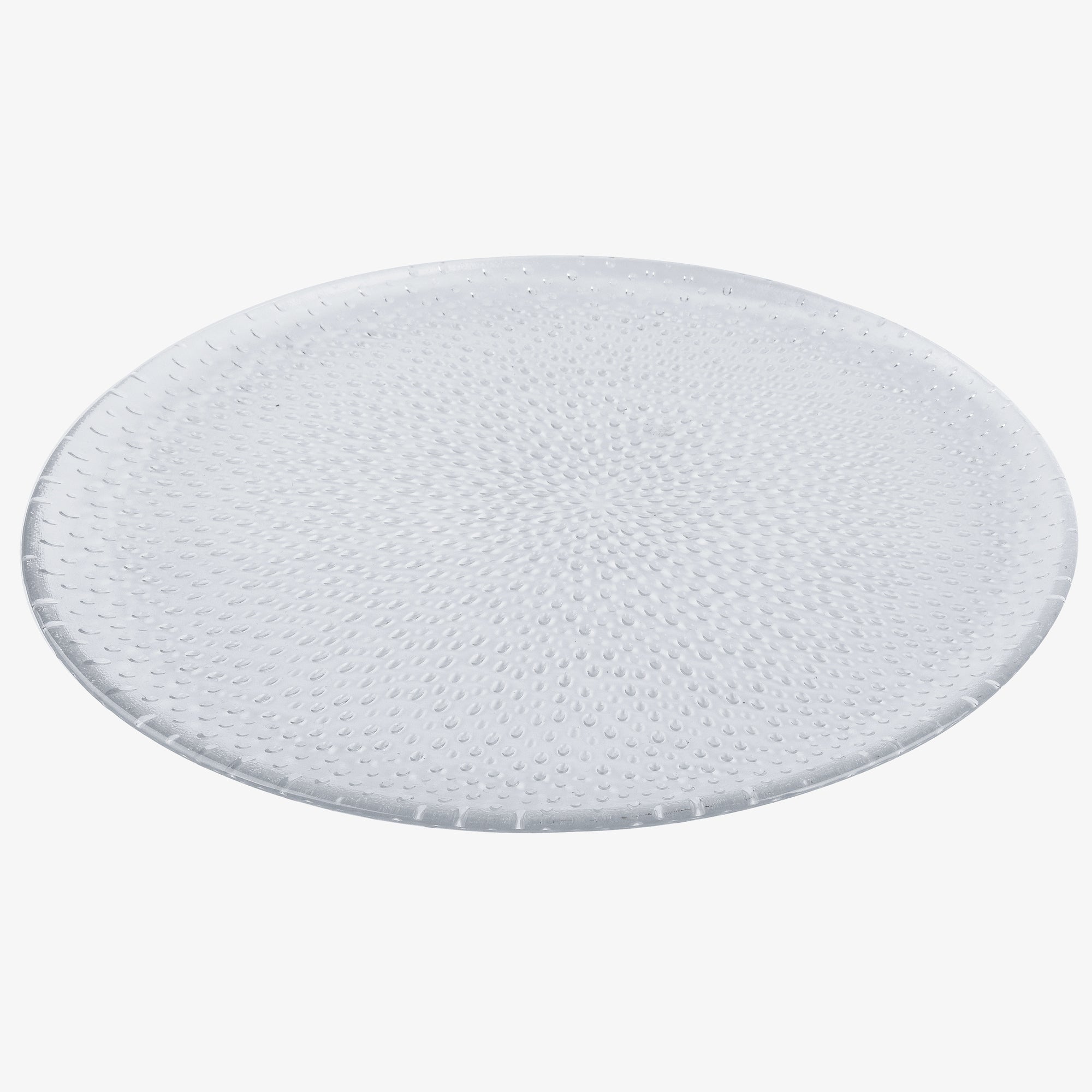 RAW Glass Beads round dish | Clear