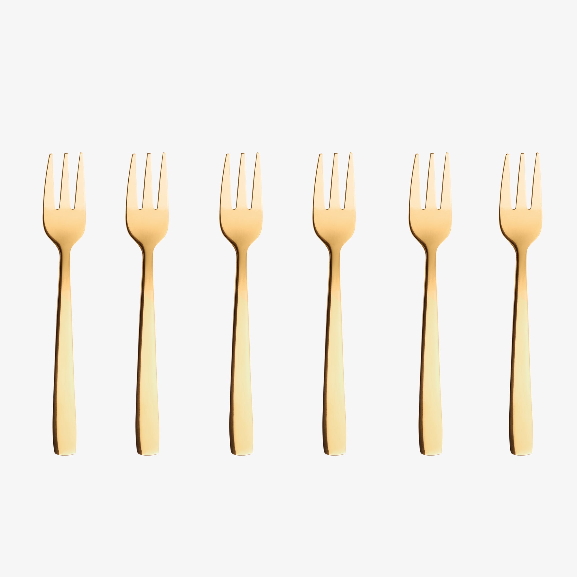 RAW cake fork 6 pcs | Gold