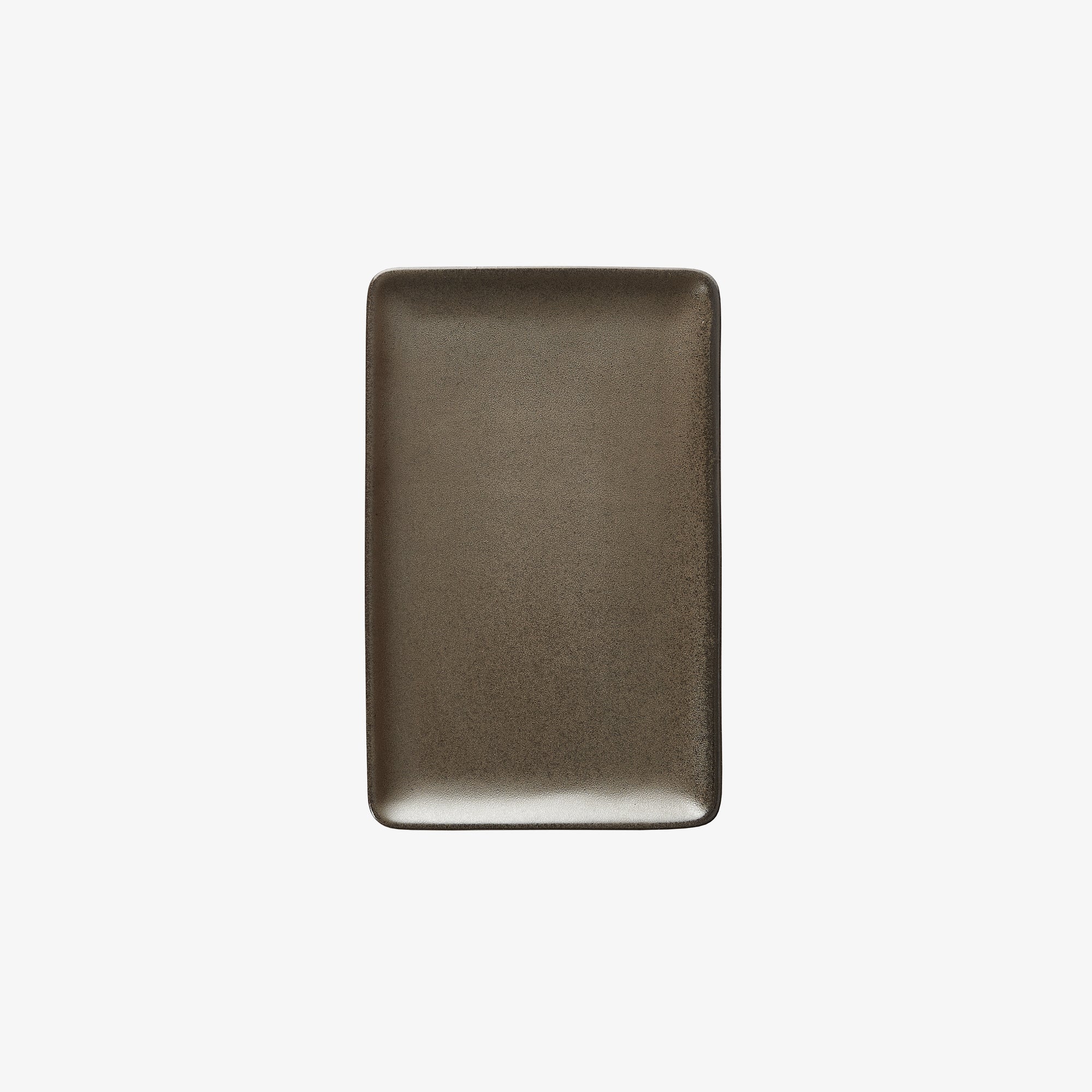RAW rectangular lunch plate | Metallic Brown