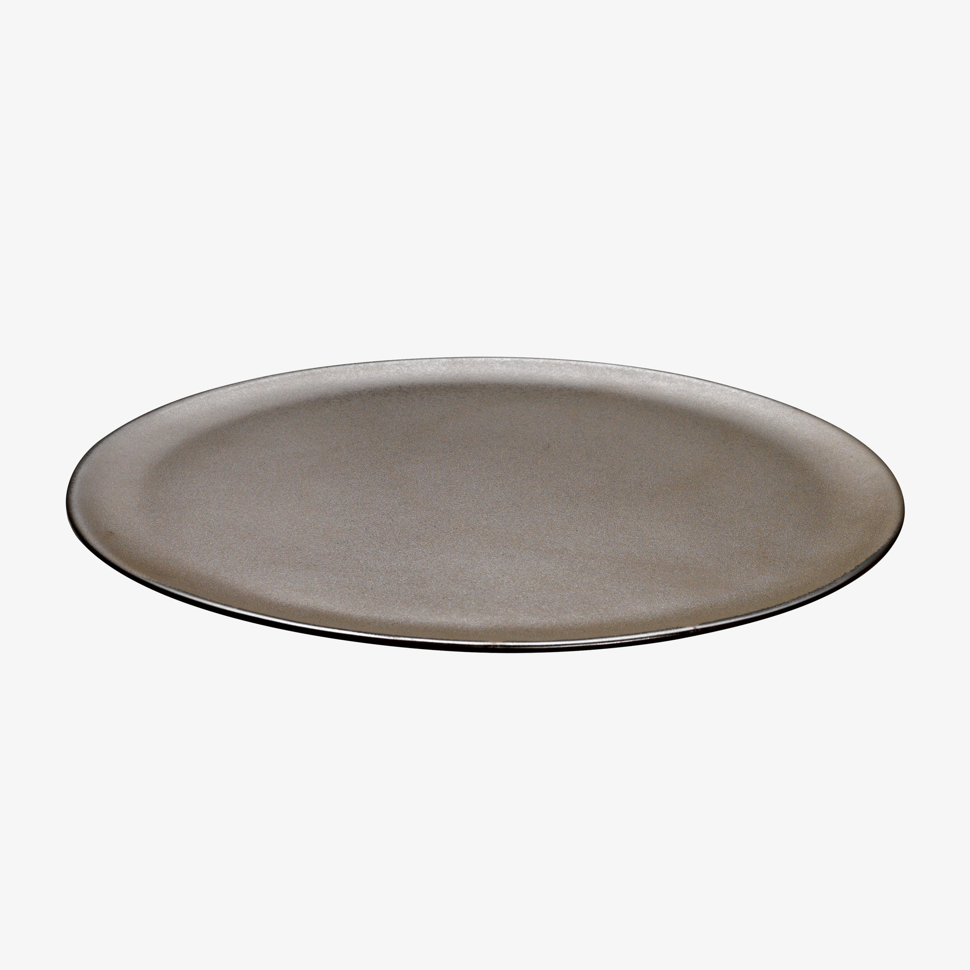 RAW round dish | Metallic Brown