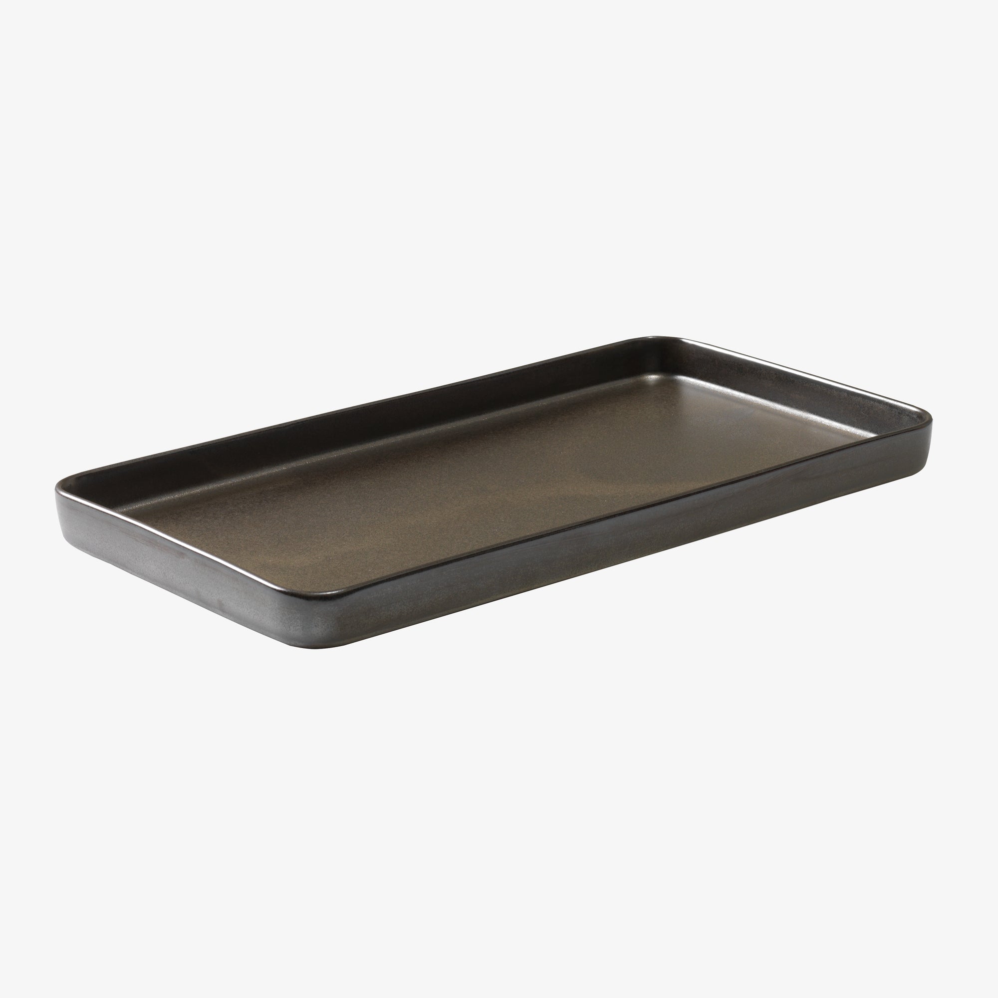 RAW rectangular dish | Metallic Brown