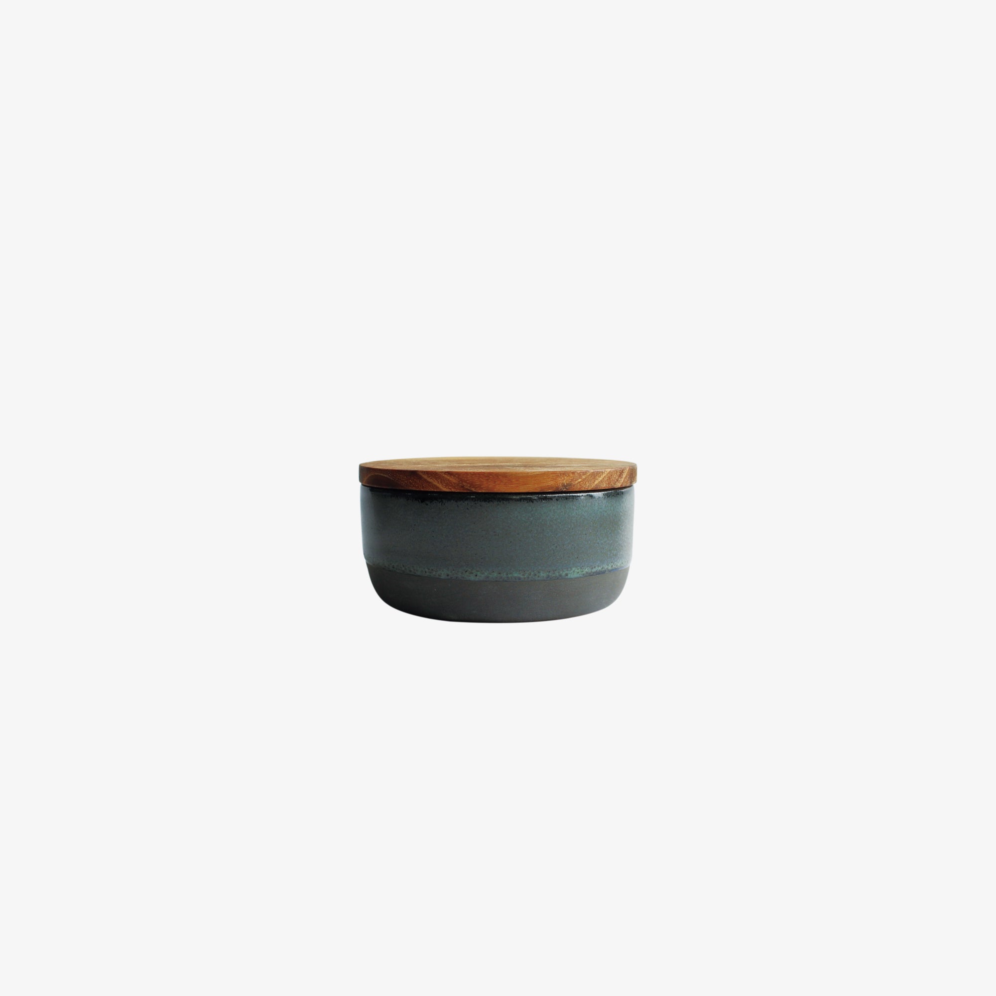 RAW Teak small bowl with teak wood lid and spoon | Northern Green