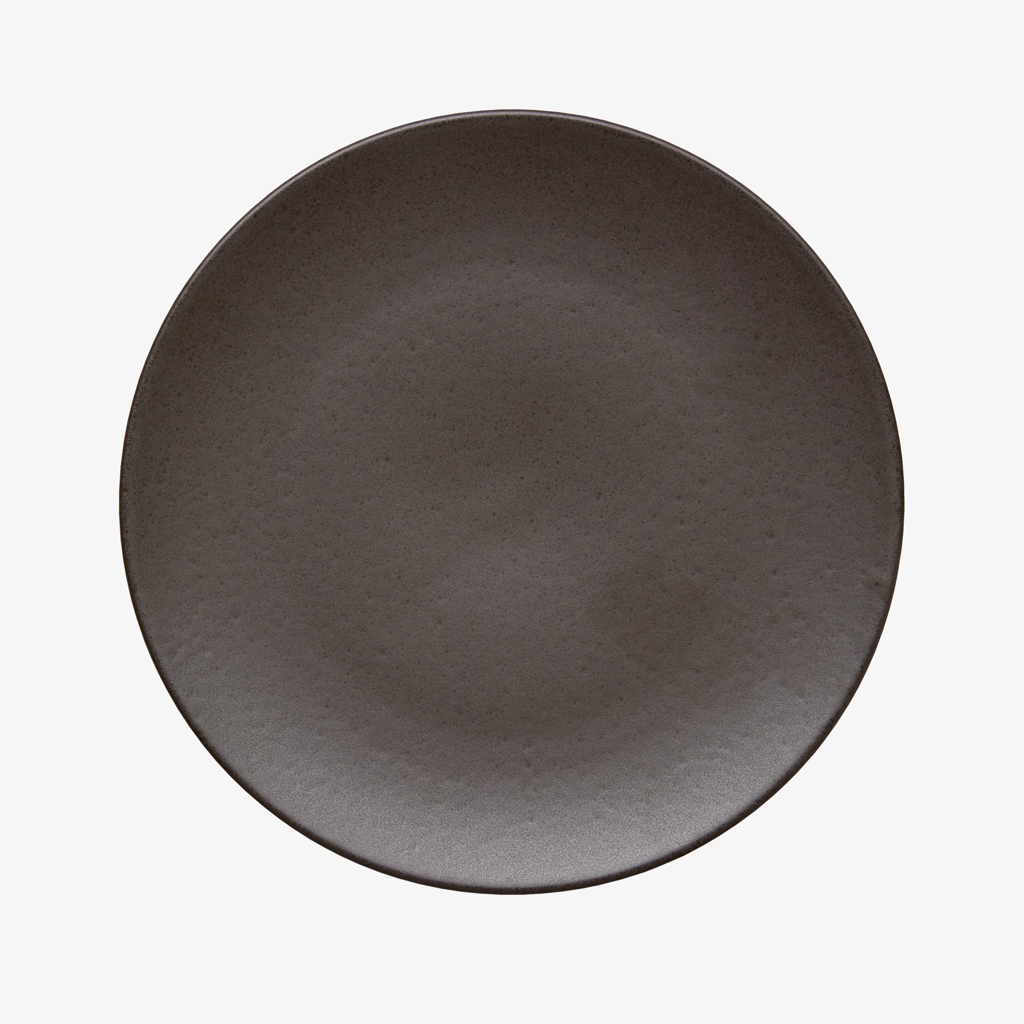 Ceramic Workshop dinner plate | Matte Brown