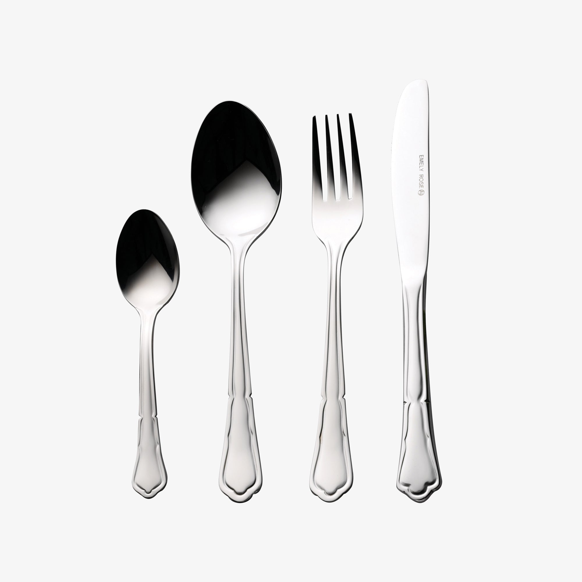 Emely Rose cutlery set 24 pcs. | Mirror Polish