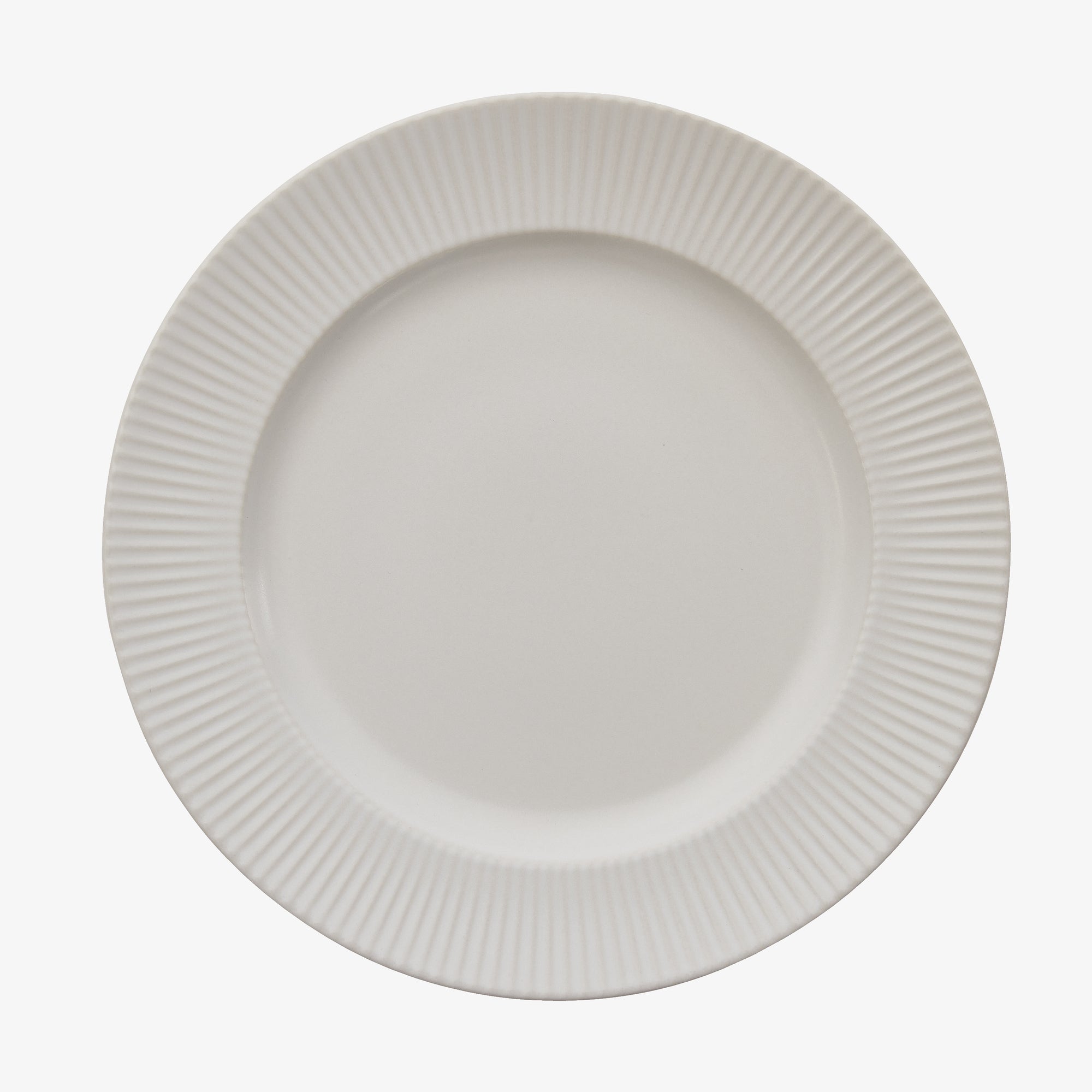 Groovy dinner plate | White