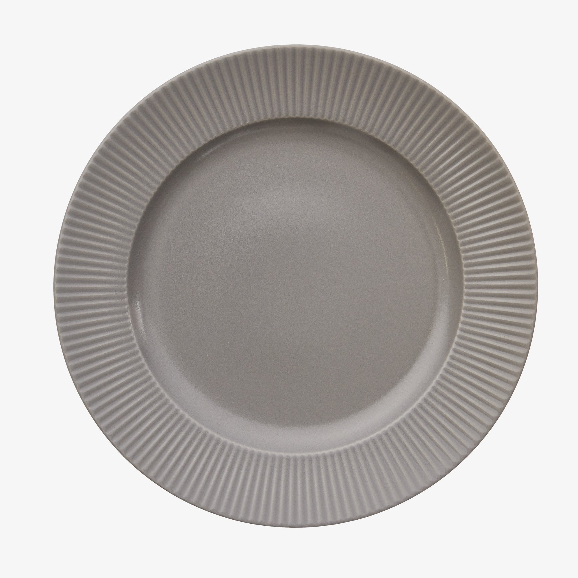 Groovy dinner plate | Grey