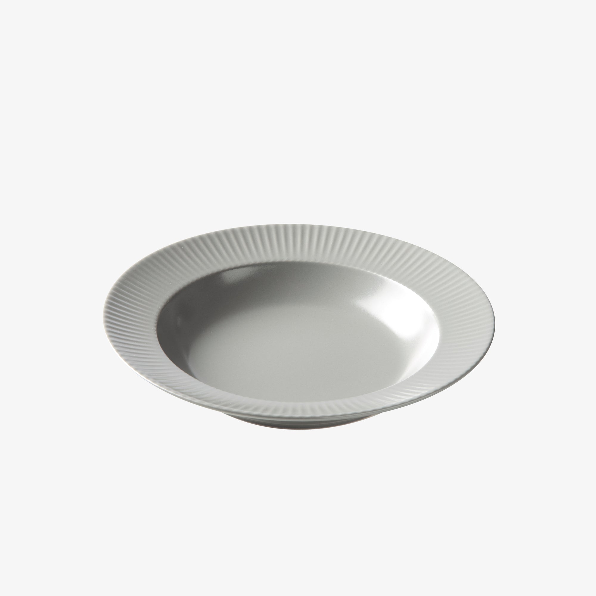 Groovy soup plate | Grey