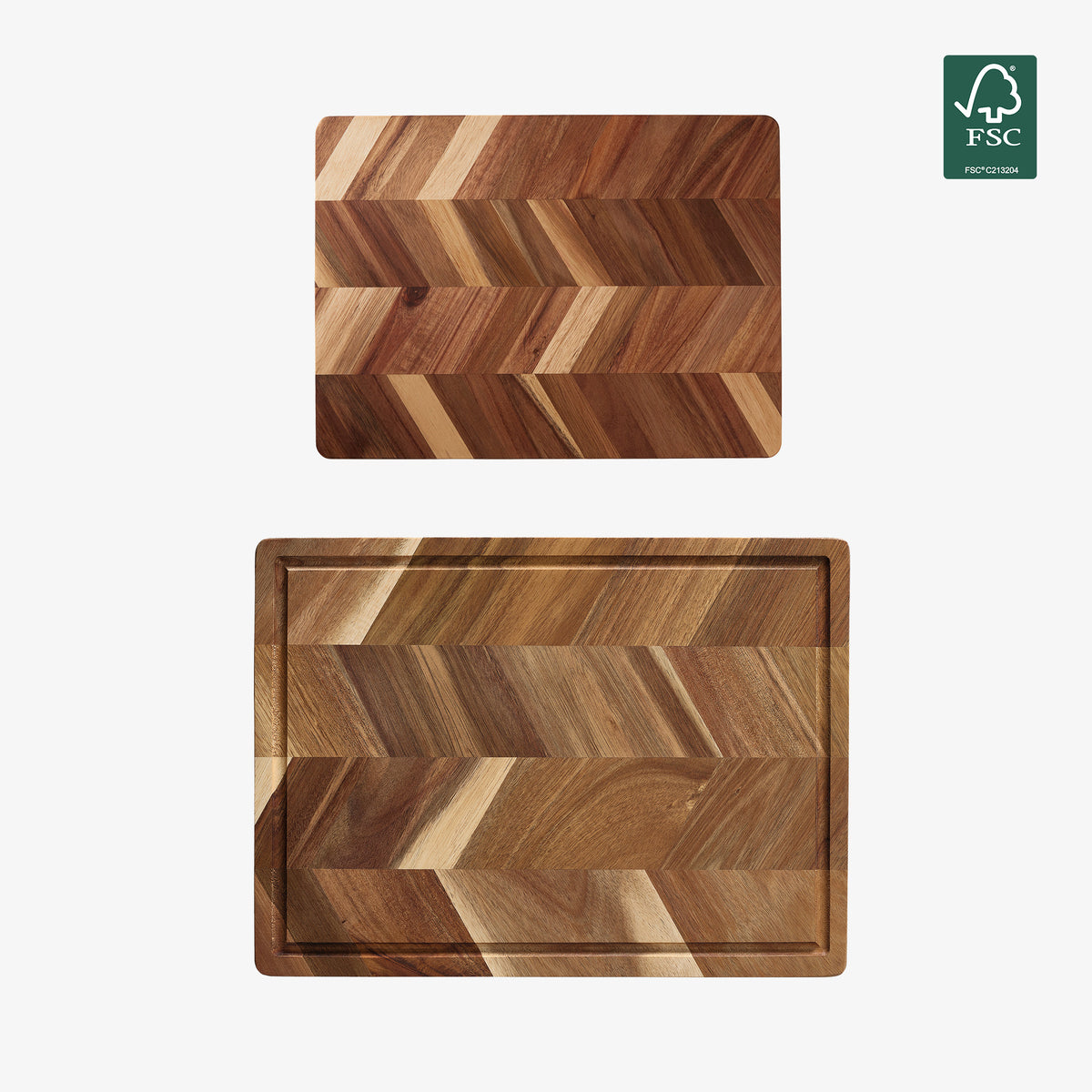Acacia cutting board set | Natural