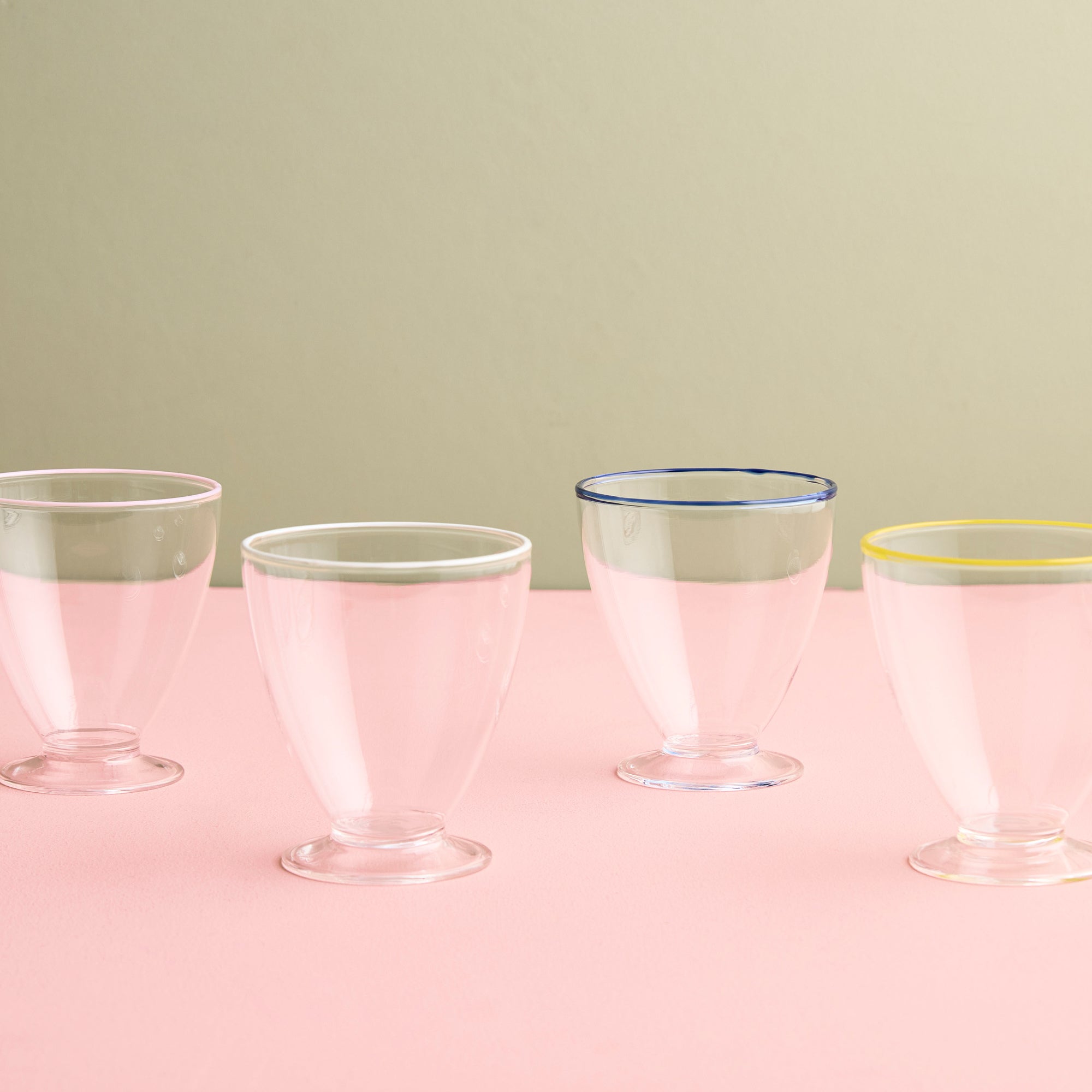 Art dessert glass 6 pcs. | Mix
