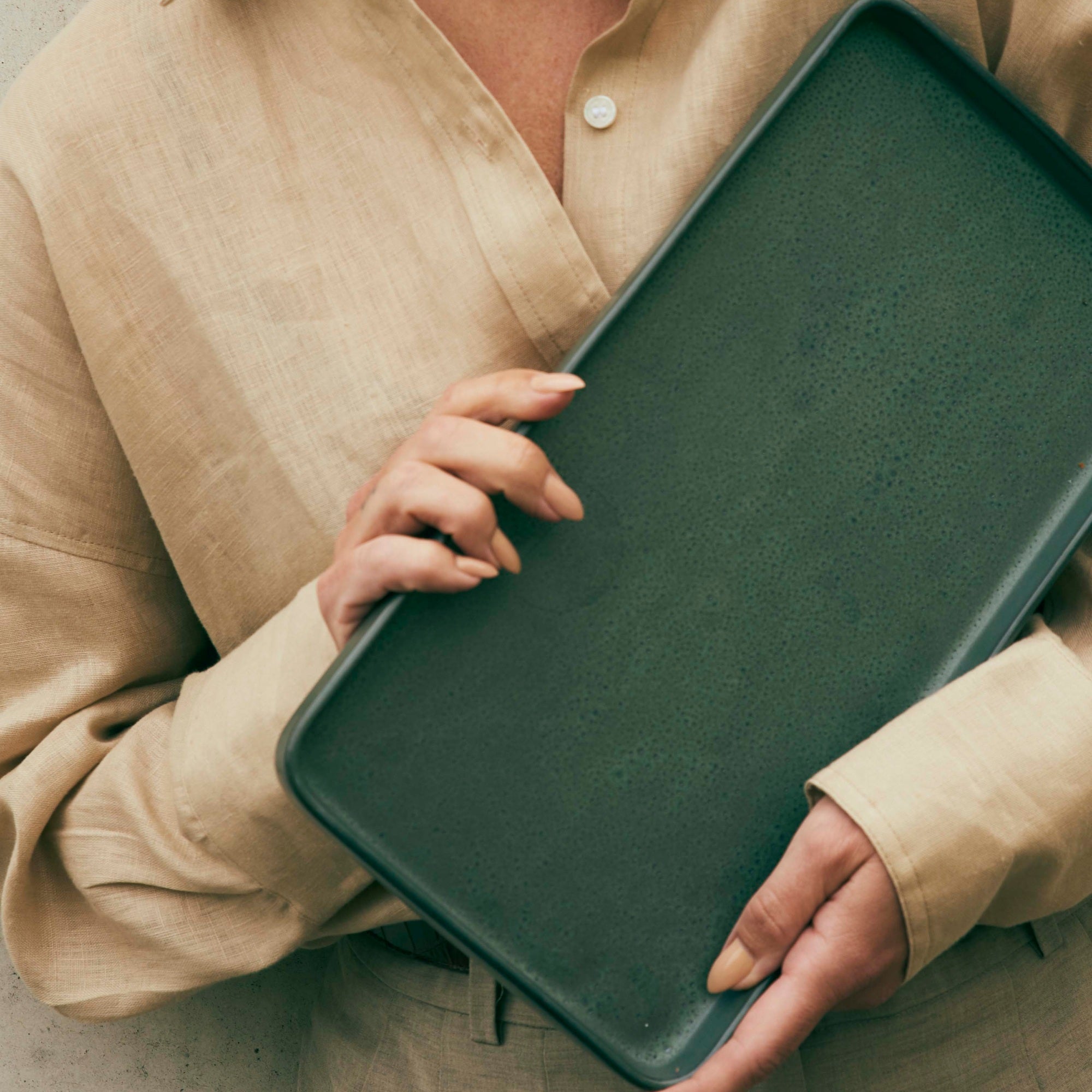 RAW rectangular dish | Northern Green