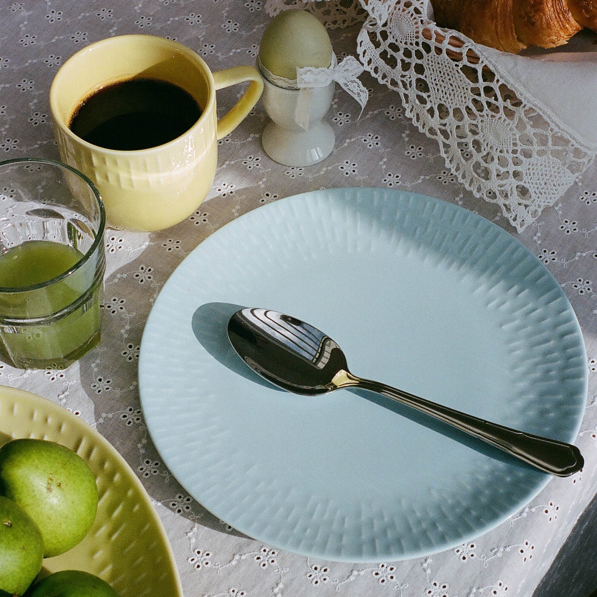 Confetti lunch plate | Aqua