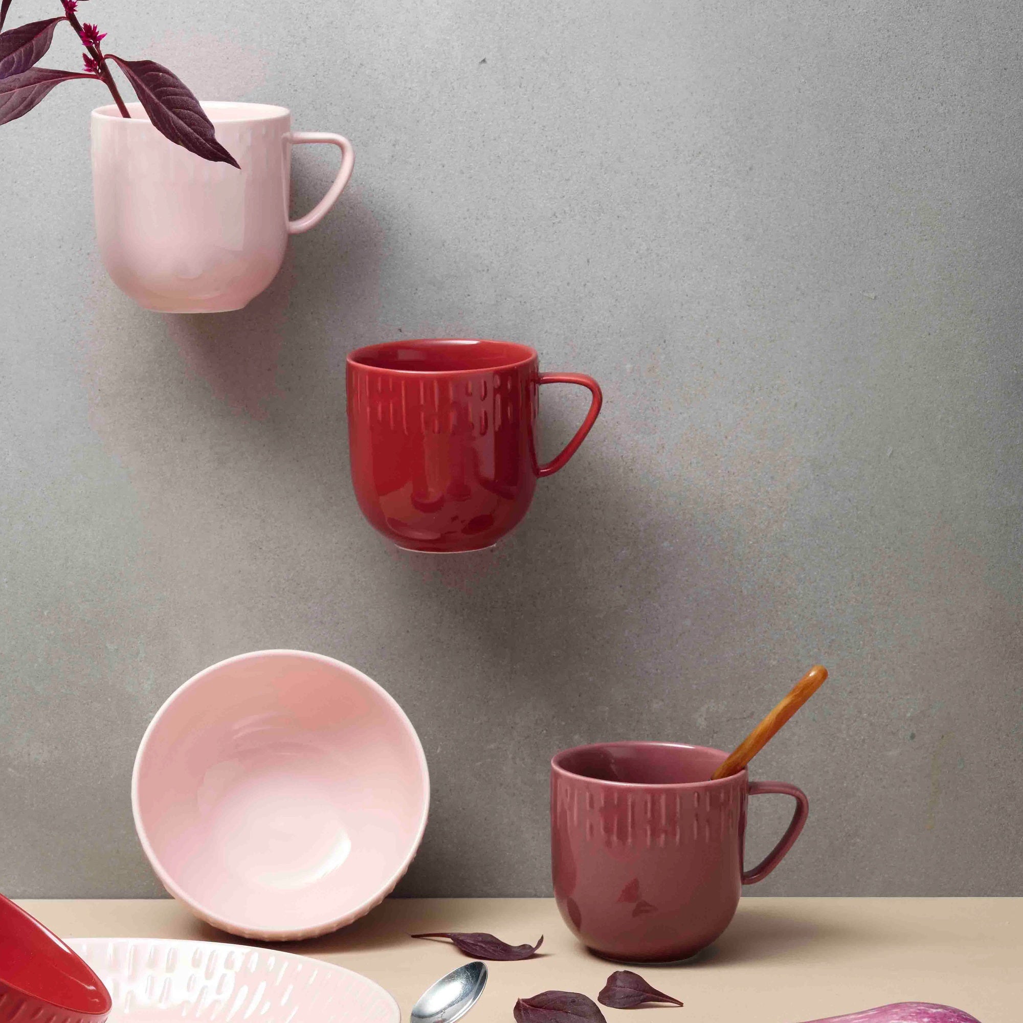 Confetti mug with handle | Bordeaux