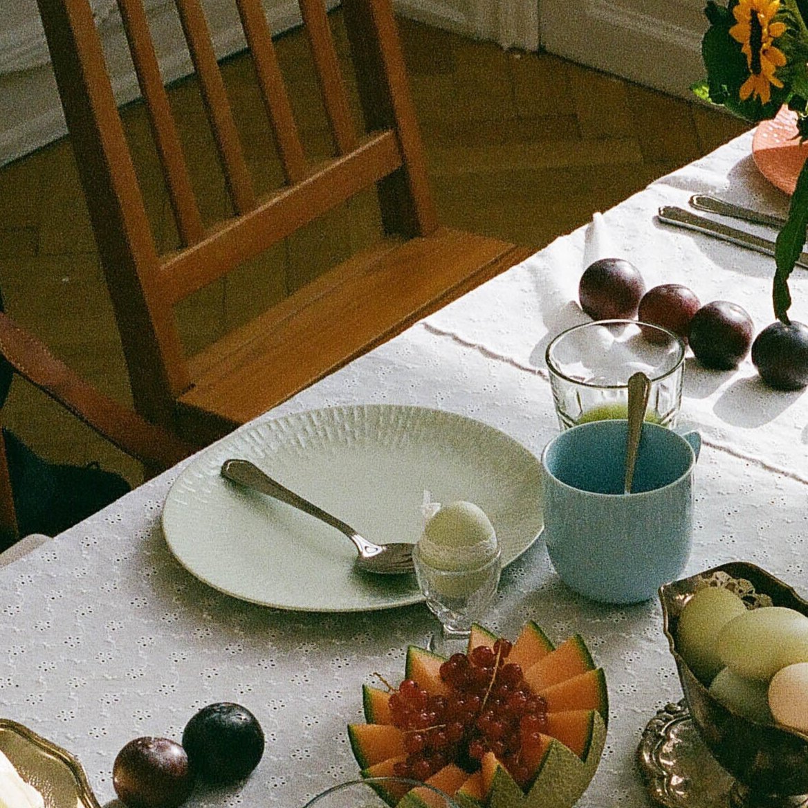 Confetti lunch plate | Pistachio